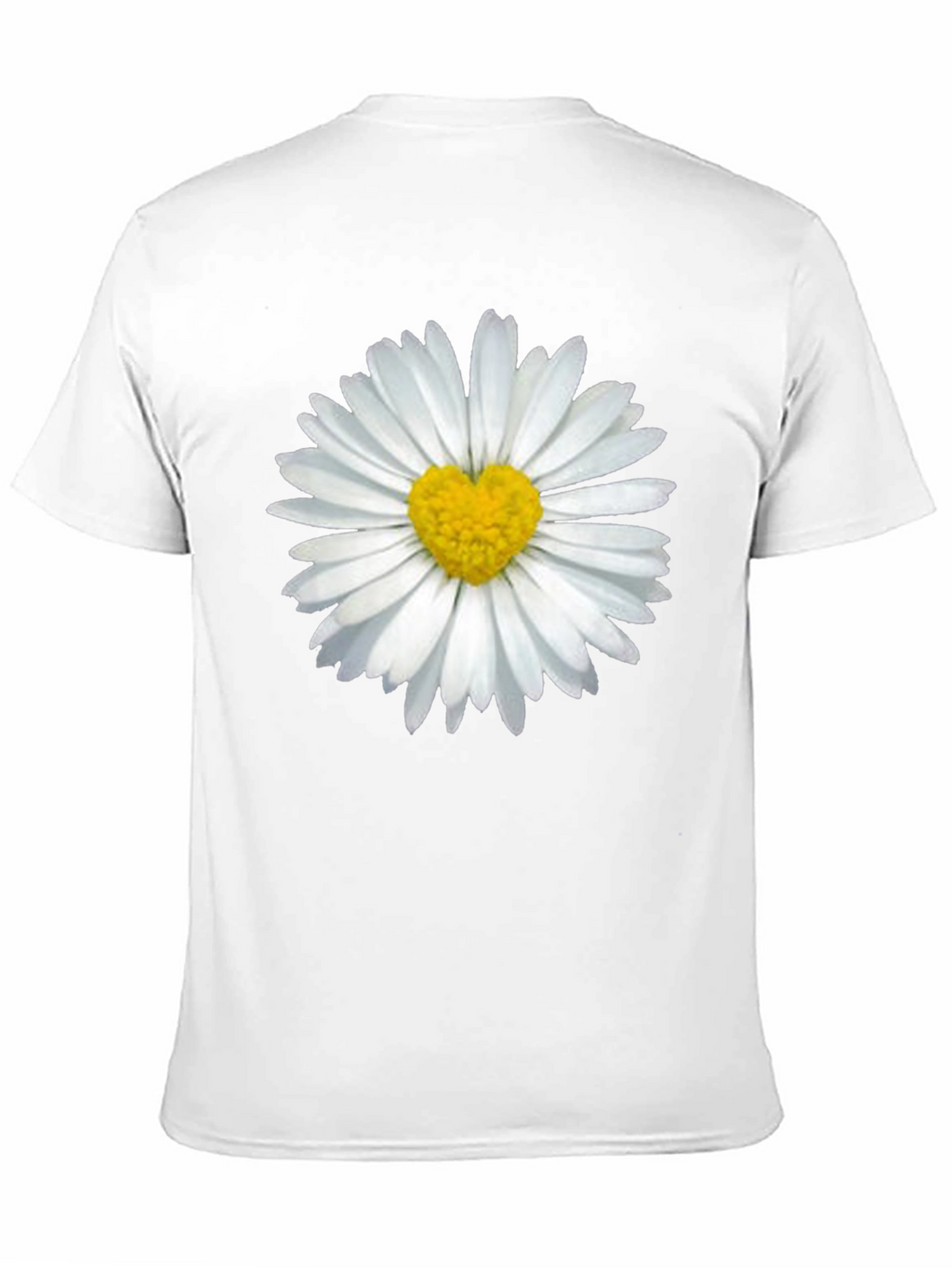 Daisy Heart T-Shirt - Black Casual Tee