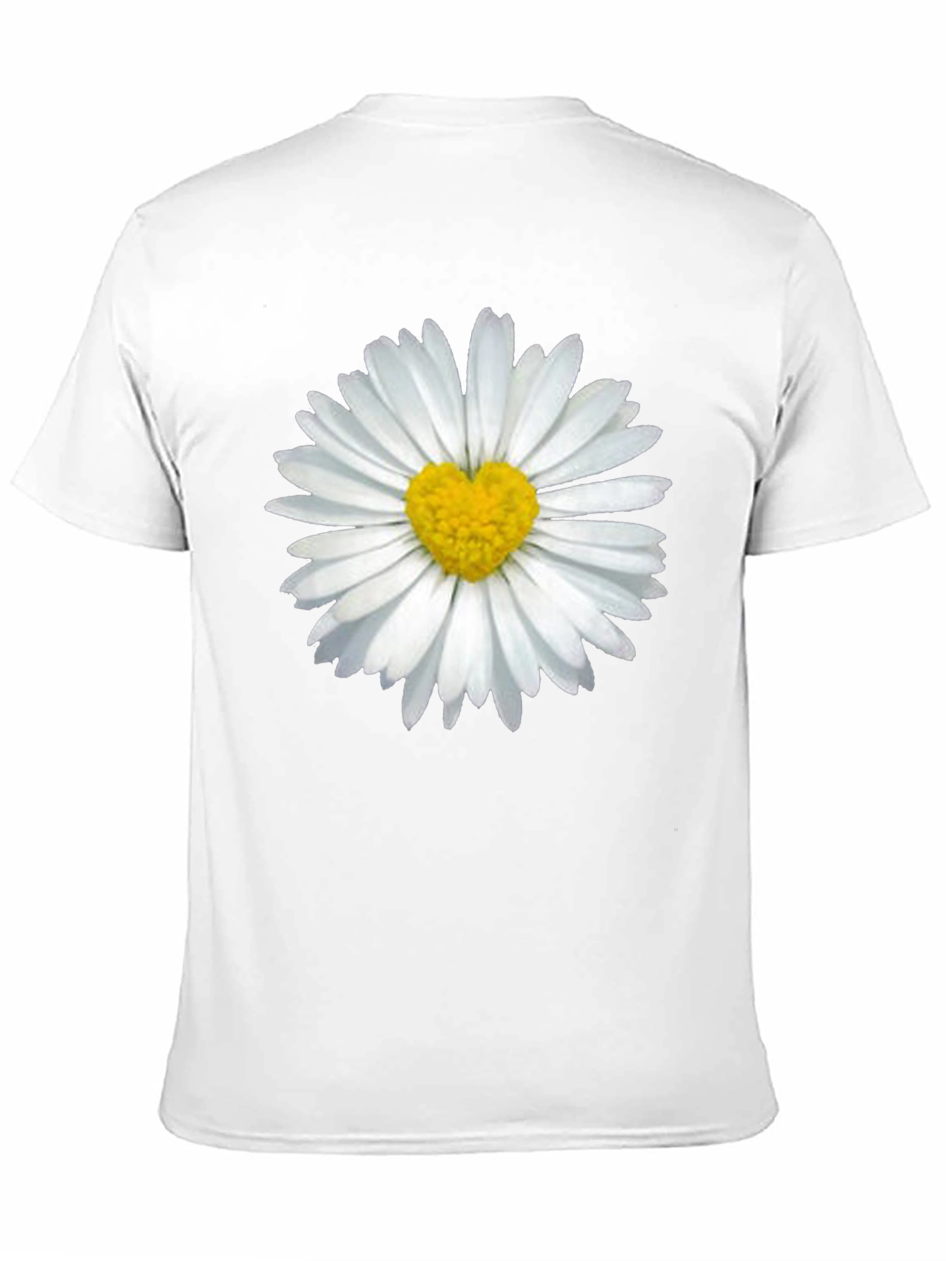 Daisy Heart T-Shirt - Black Casual Tee