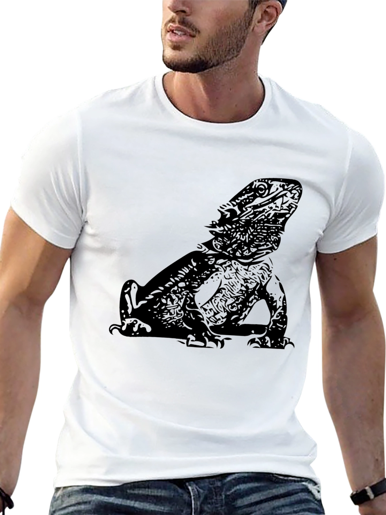 Bearded Dragon Graphic Tee - Cool Reptile Lover T-Shirt