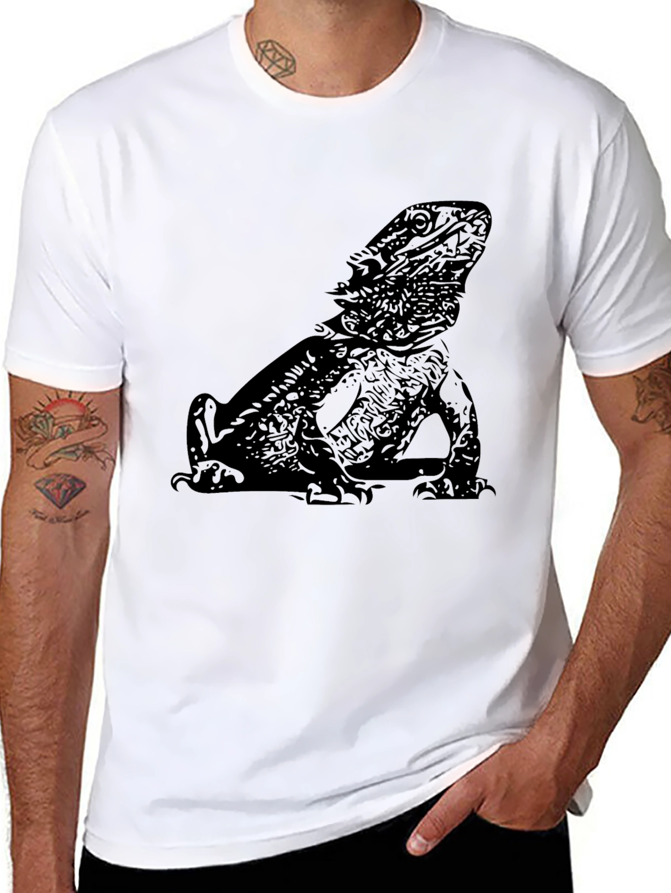 Bearded Dragon Graphic Tee - Cool Reptile Lover T-Shirt