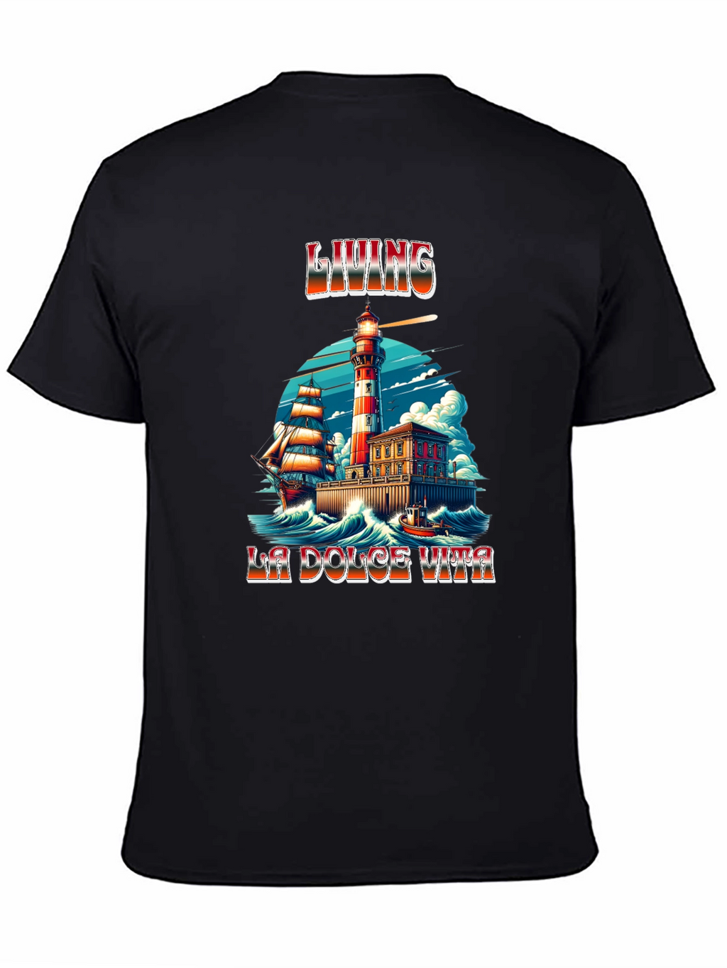 La Dolce Vita Living Lighthouse Graphic Tee