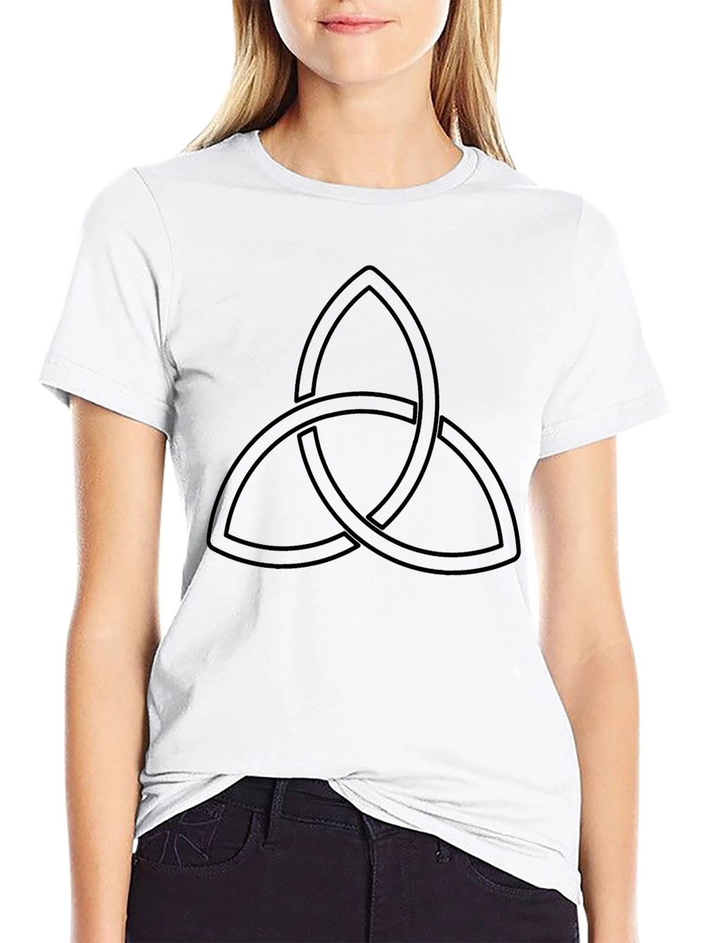 Black T-Shirt with Celtic Knot Design
