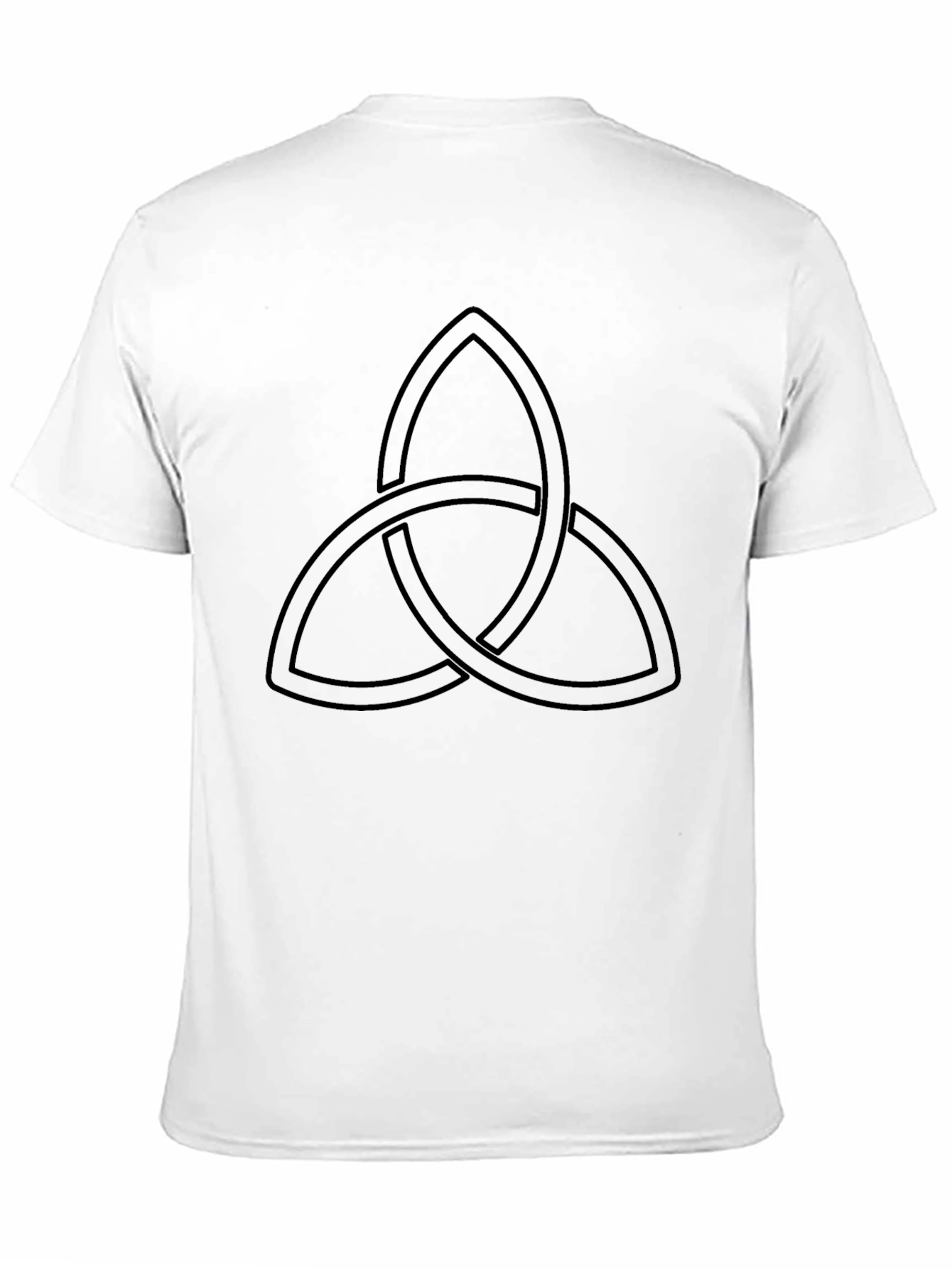 Black T-Shirt with Celtic Knot Design