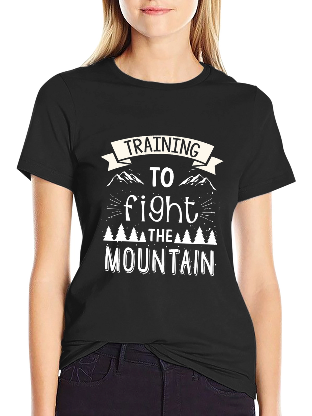 Training to Fight the Mountain Graphic T-Shirt