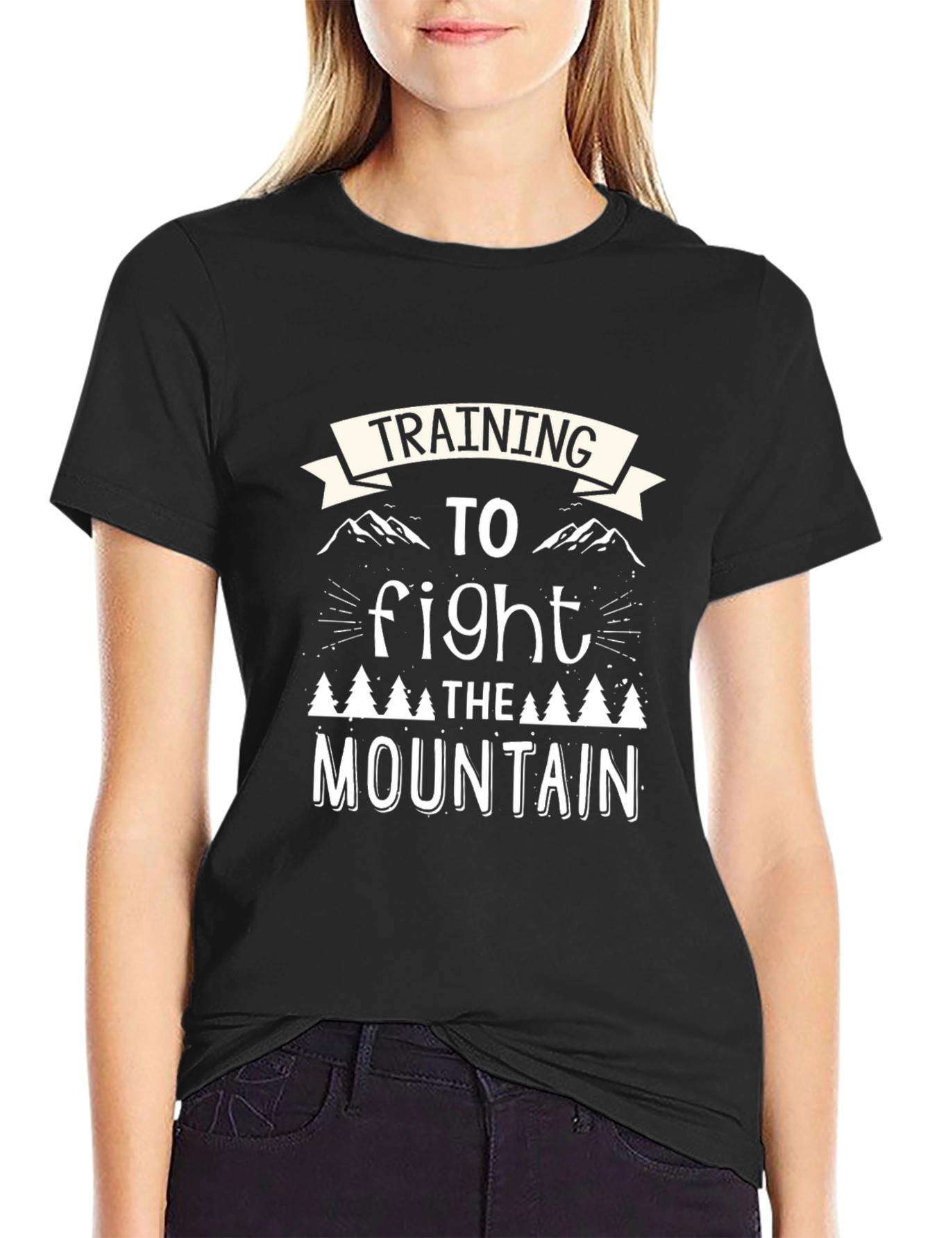 Training to Fight the Mountain Graphic T-Shirt