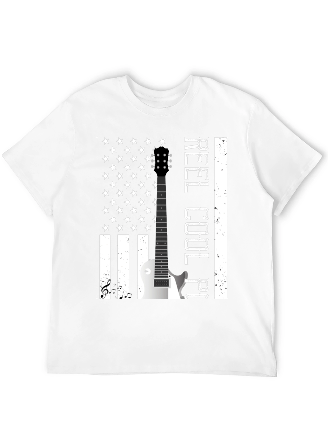 Reel Cool Player Guitar Flag T-Shirt
