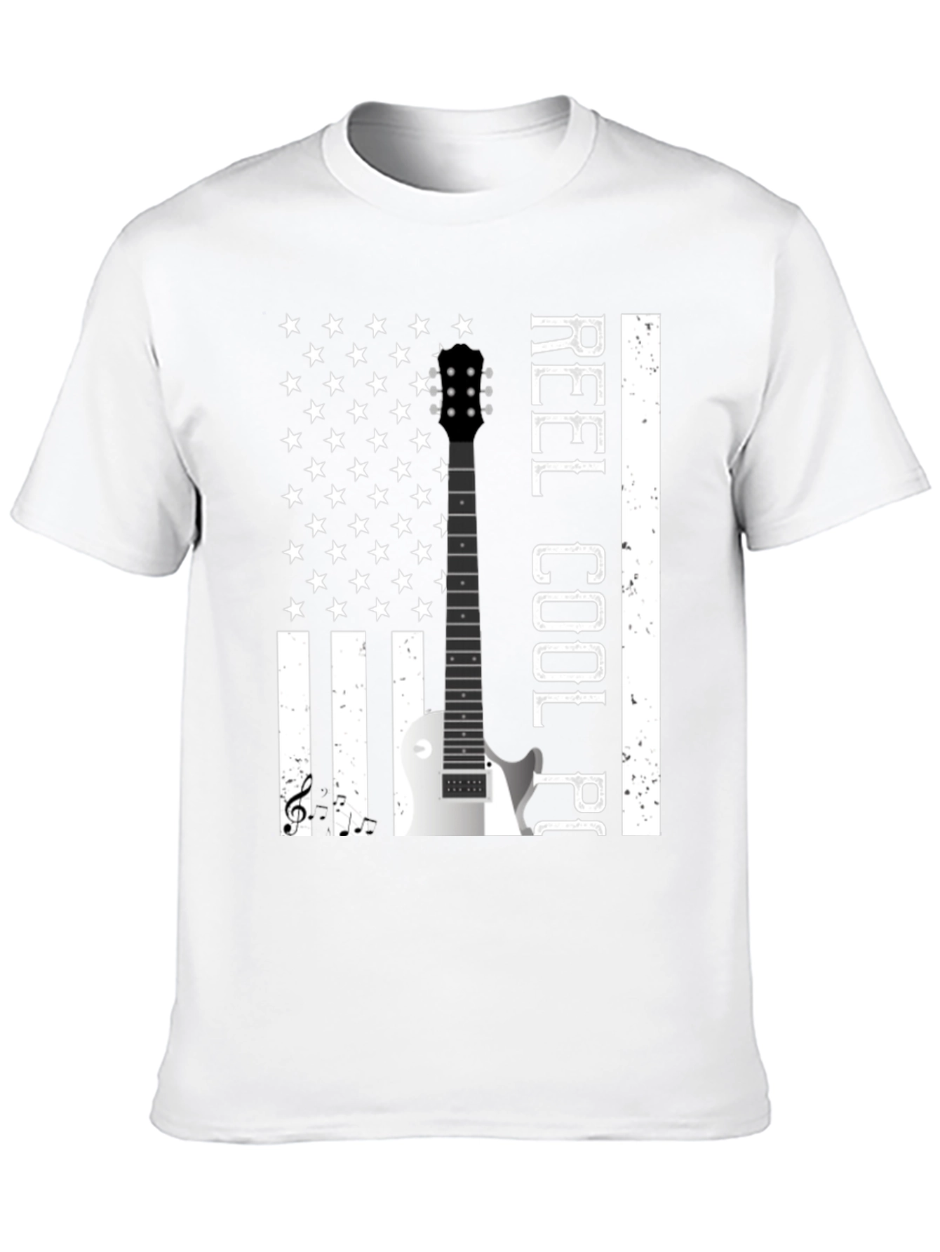 Reel Cool Player Guitar Flag T-Shirt