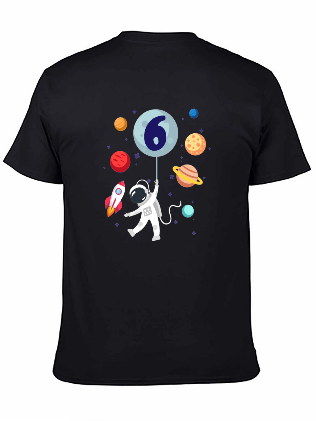 Astronaut 6th Birthday T-Shirt - Space Theme