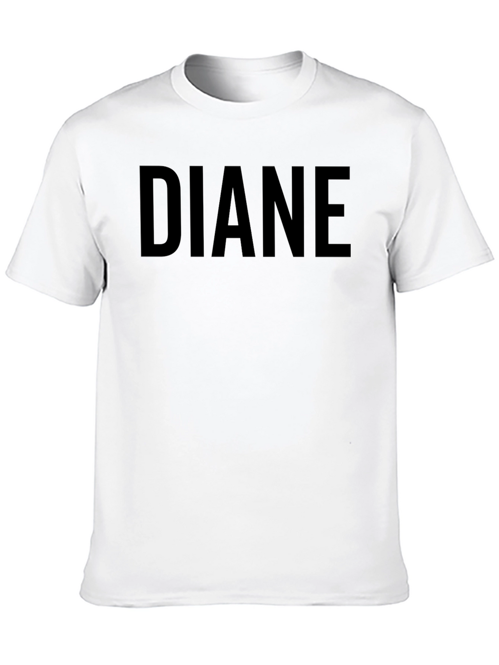 DIANE Custom Name Black T-Shirt
