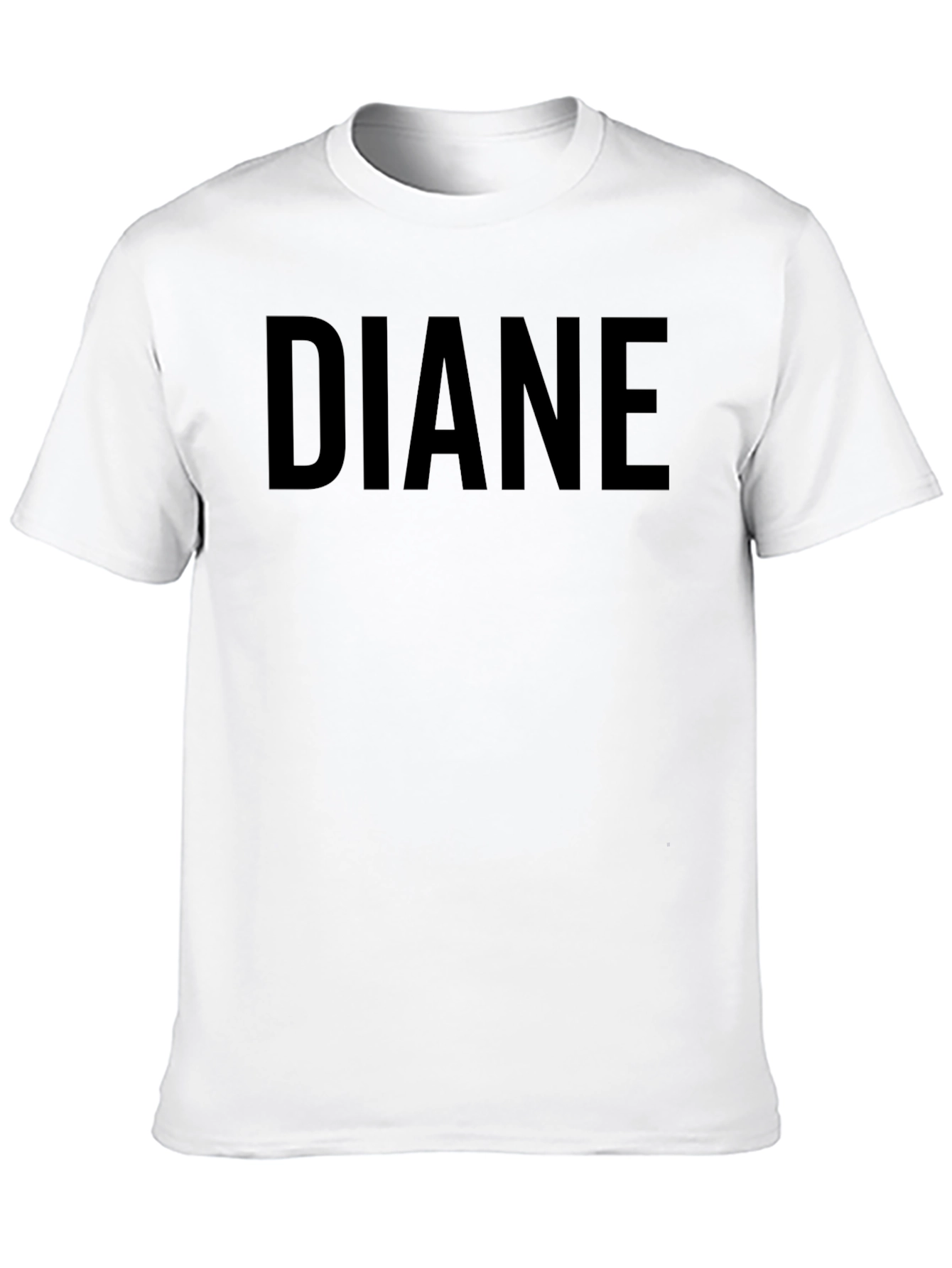 DIANE Custom Name Black T-Shirt
