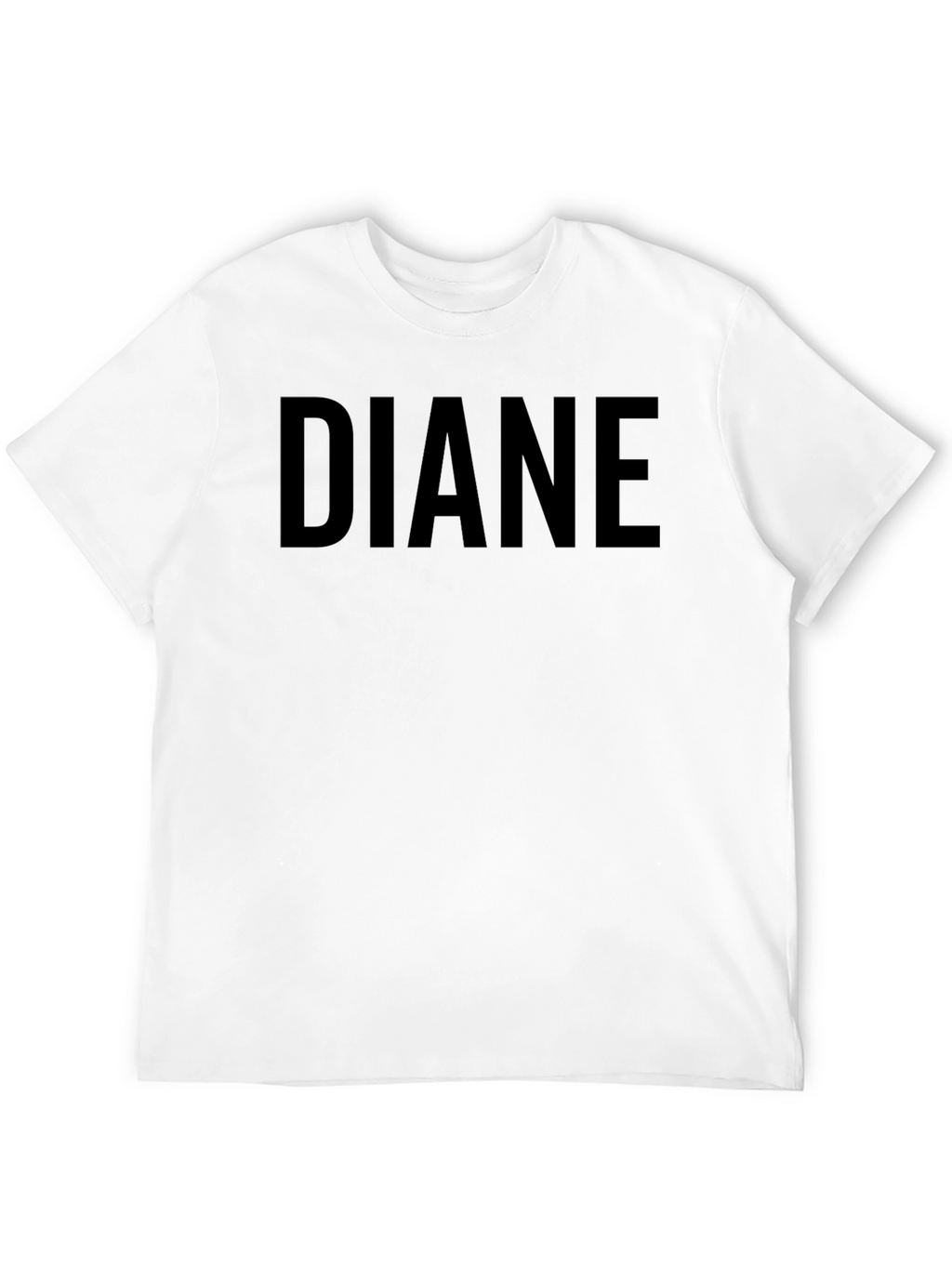 DIANE Custom Name Black T-Shirt