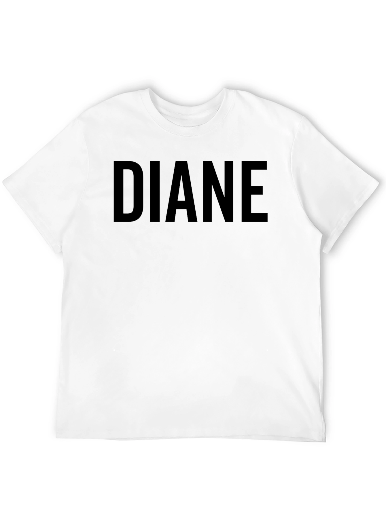 DIANE Custom Name Black T-Shirt