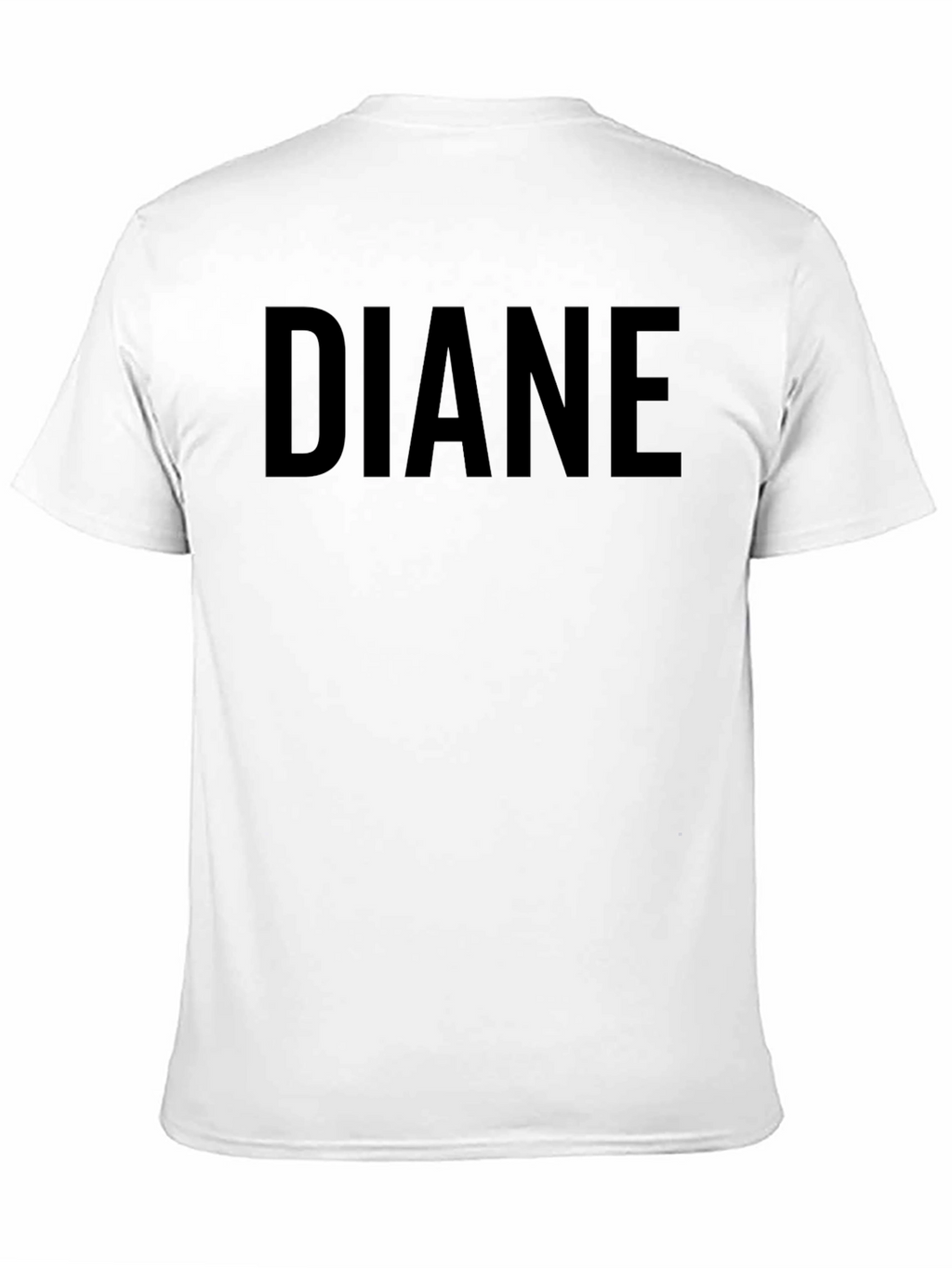 DIANE Custom Name Black T-Shirt