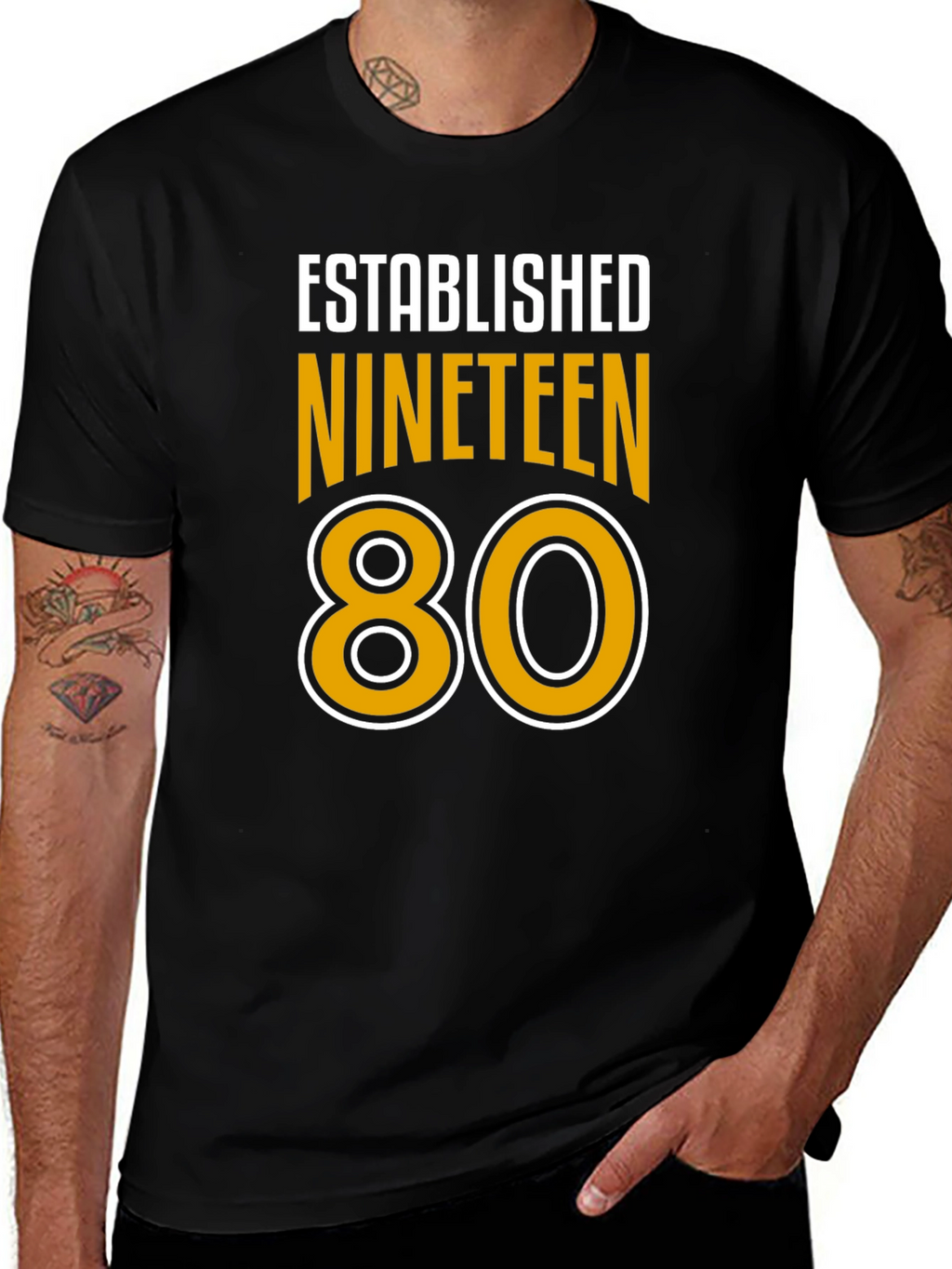 Established Nineteen 80 T-Shirt - Retro Style