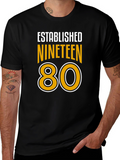 Established Nineteen 80 T-Shirt - Retro Style