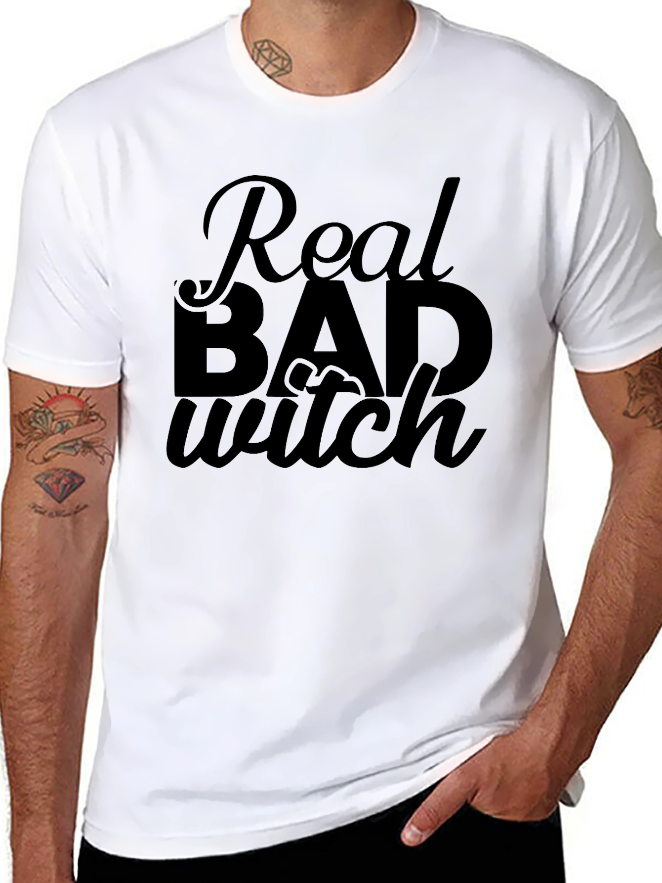 Real Bad Witch Graphic T-Shirt - Black