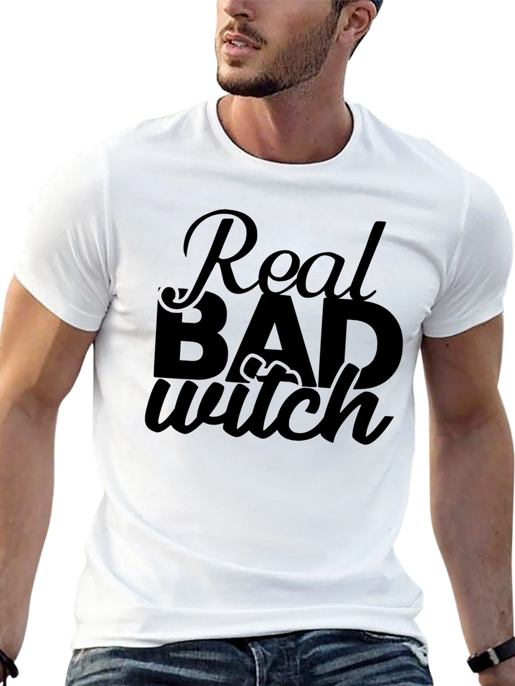 Real Bad Witch Graphic T-Shirt - Black
