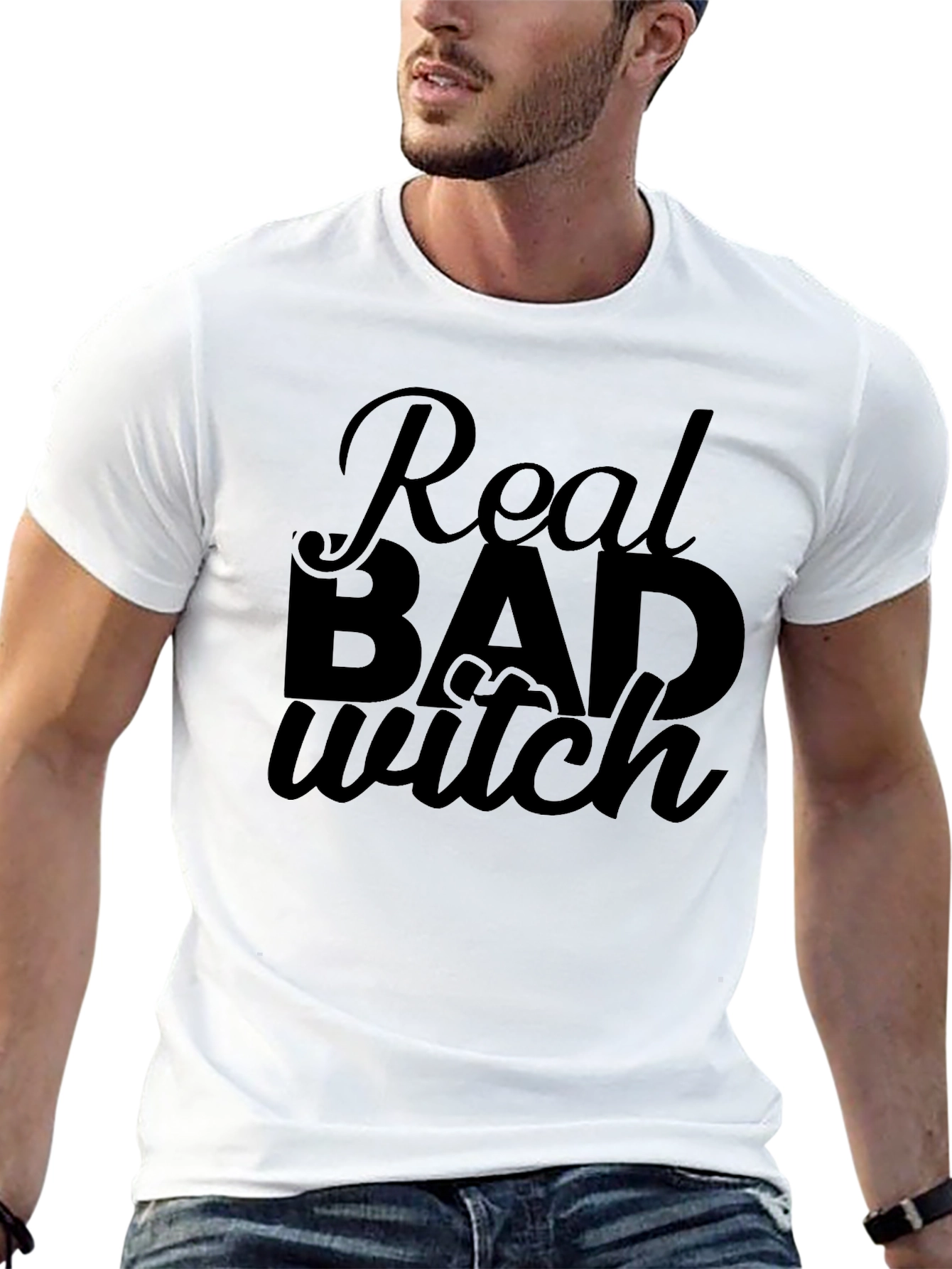 Real Bad Witch Graphic T-Shirt - Black