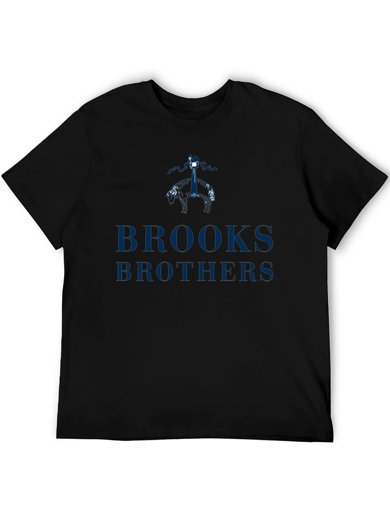 Brooks Brothers Black Graphic T-Shirt