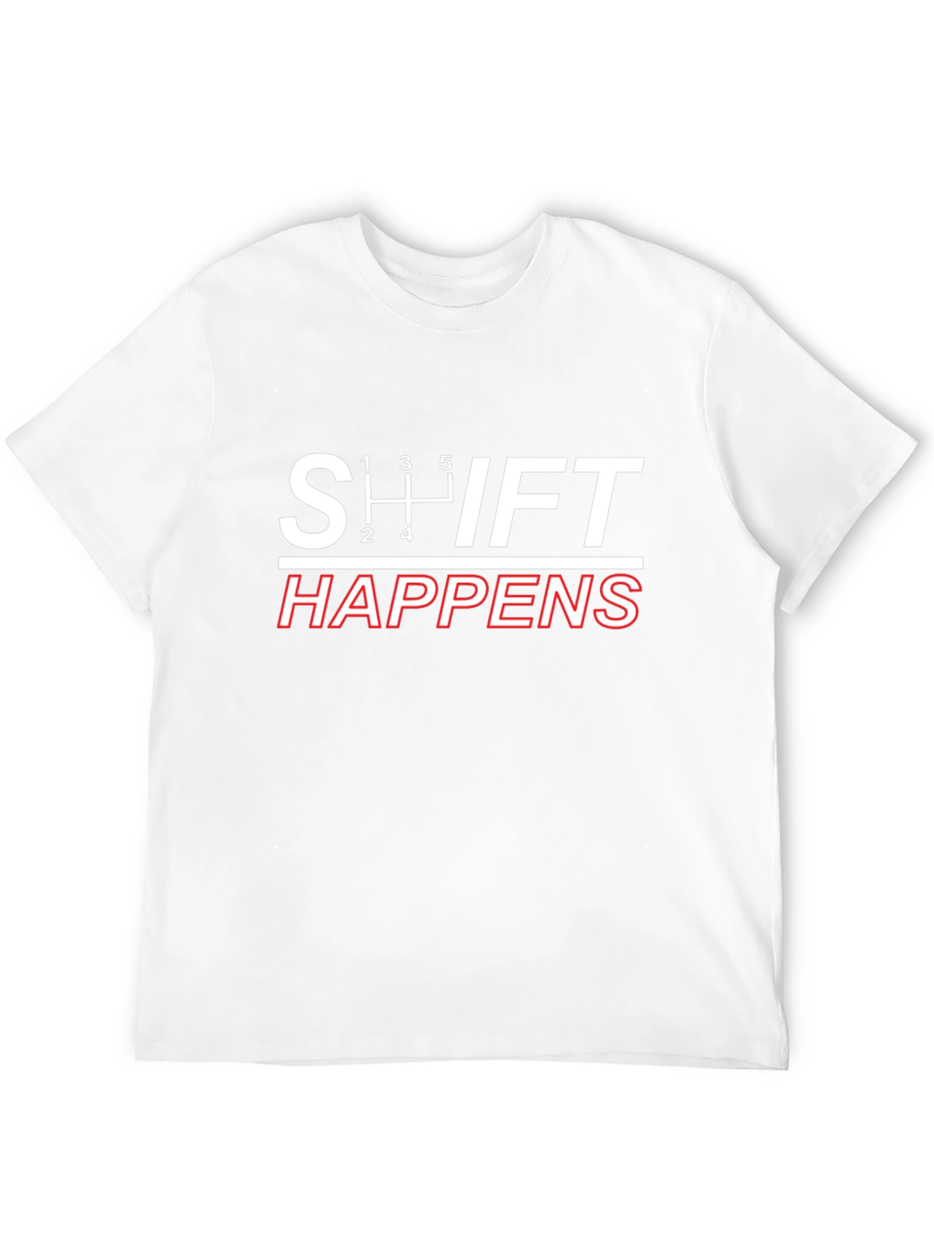 Shift Happens Black Graphic Tee - Gearhead Humor