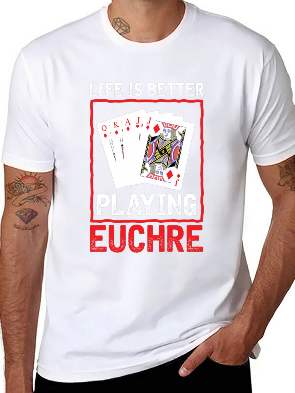 Life is Better Playing Euchre T-Shirt