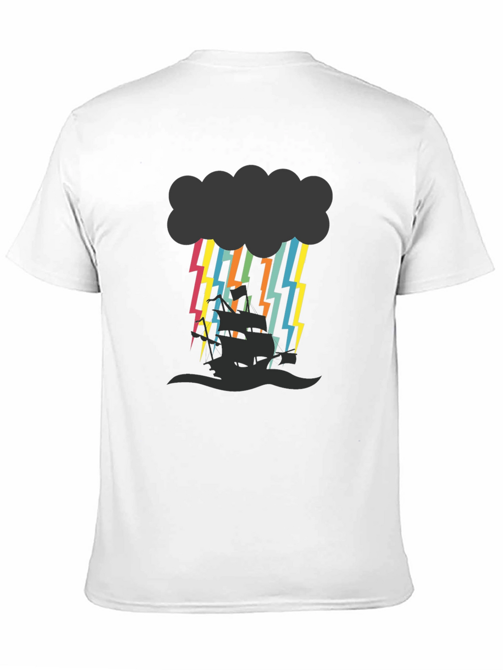 Stormy Seas Graphic Tee - Black