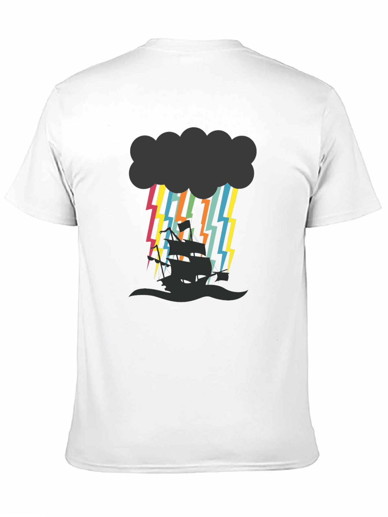 Stormy Seas Graphic Tee - Black