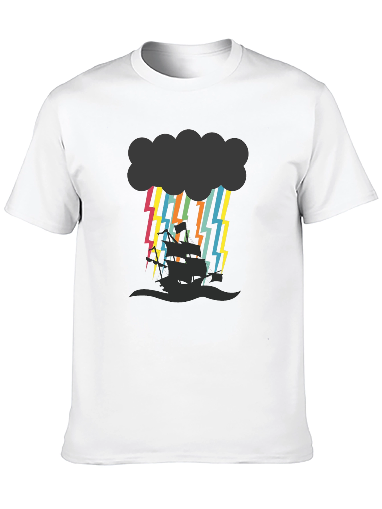 Stormy Seas Graphic Tee - Black