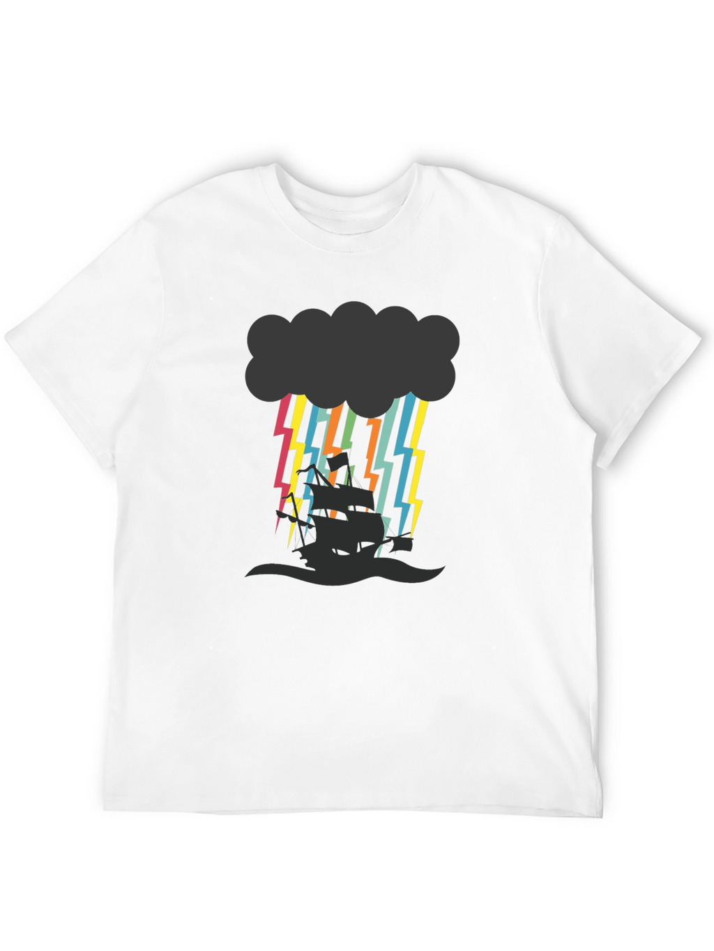 Stormy Seas Graphic Tee - Black