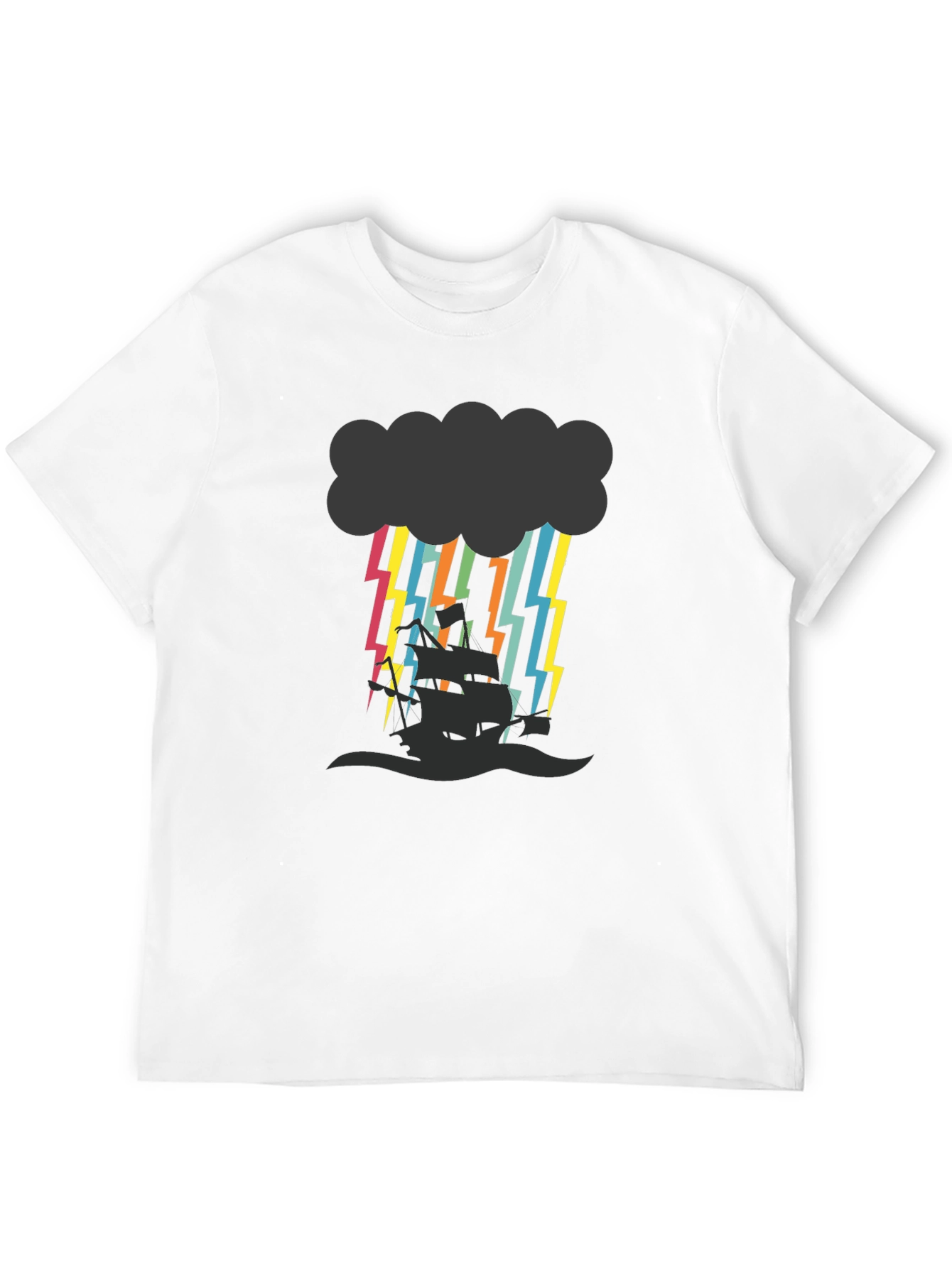 Stormy Seas Graphic Tee - Black