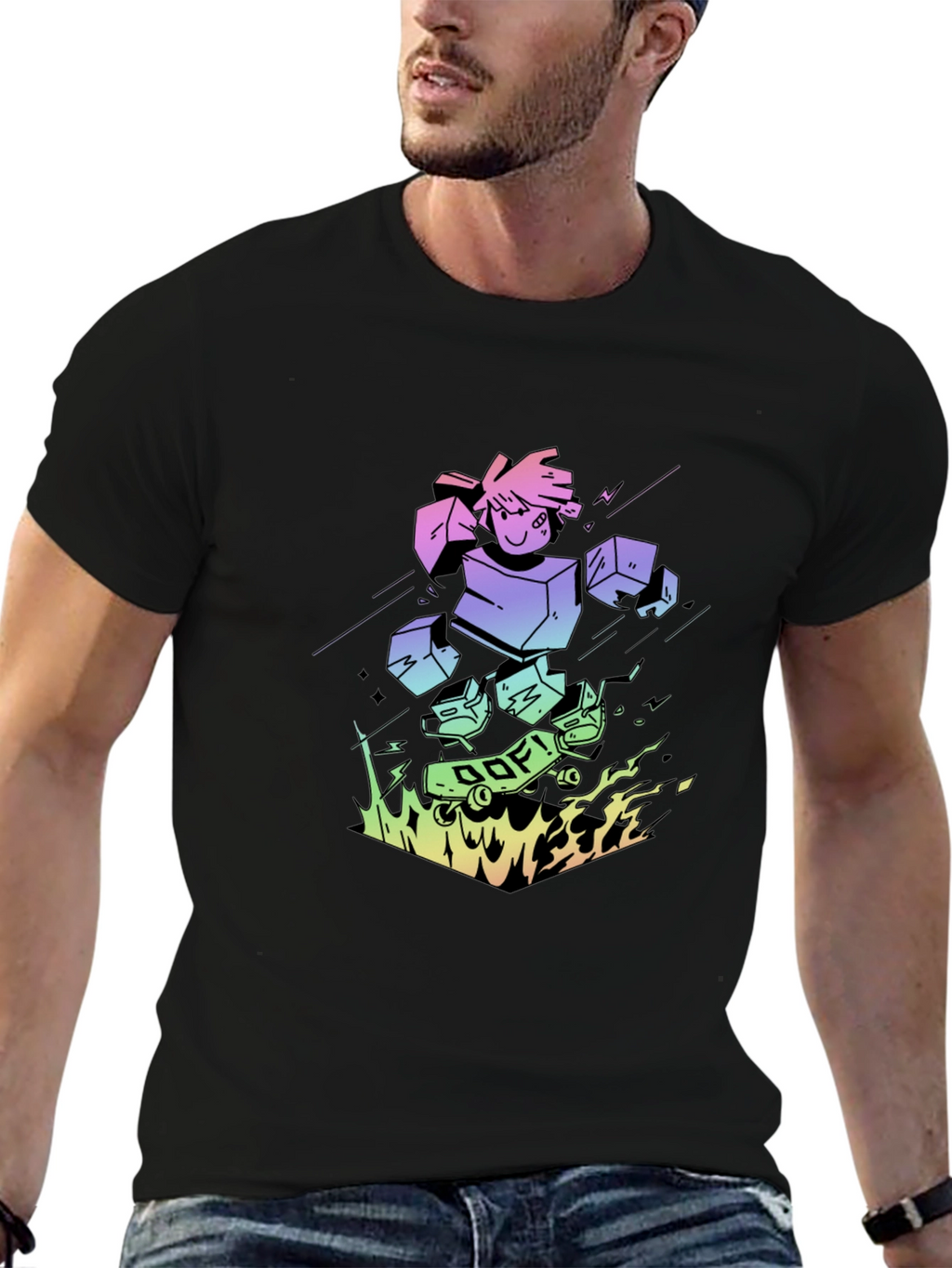 Cool Cartoon Graphic Print Tee