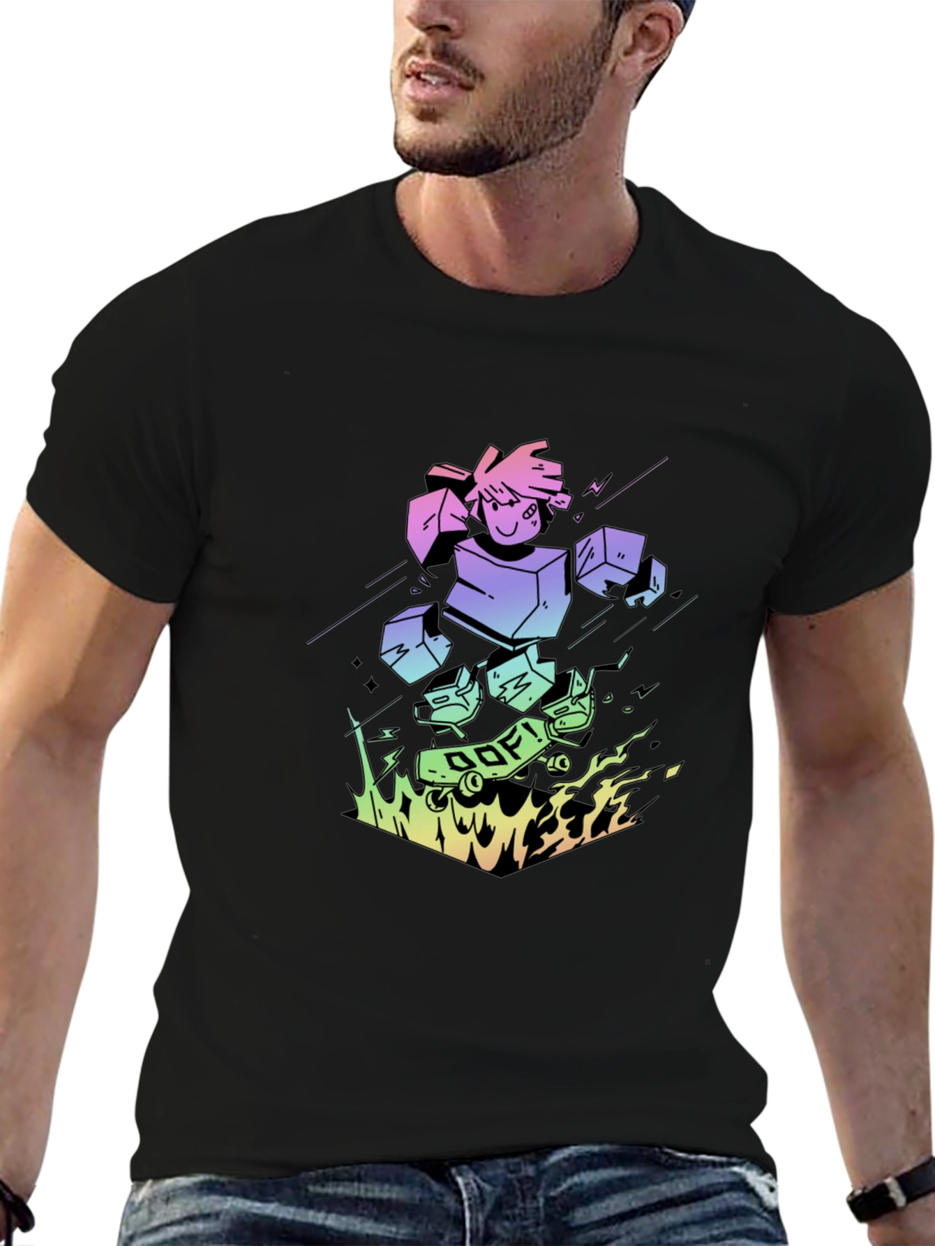 Cool Cartoon Graphic Print Tee