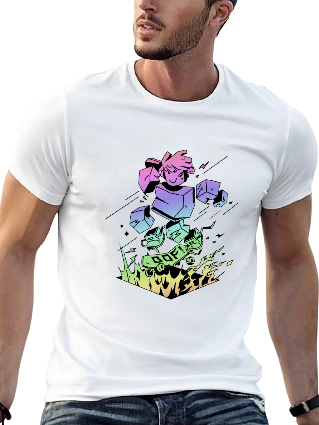 Cool Cartoon Graphic Print Tee