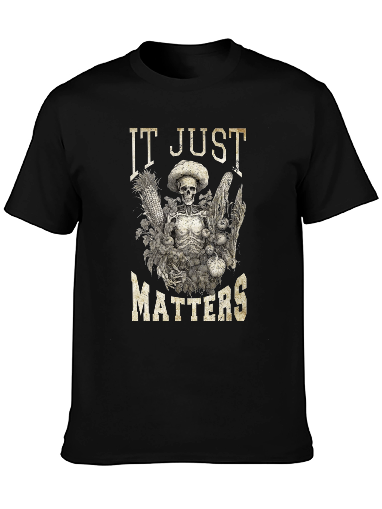 IT JUST MATTERS Skeleton Graphic T-Shirt