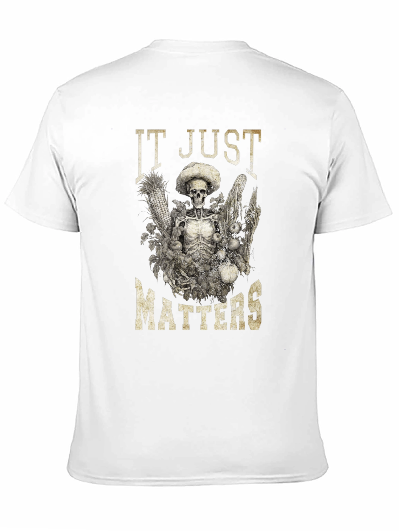 IT JUST MATTERS Skeleton Graphic T-Shirt