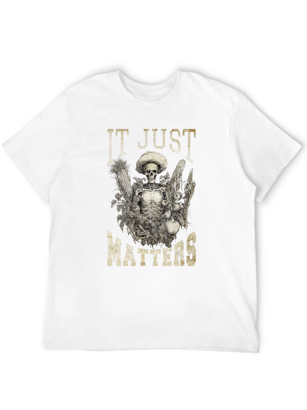 IT JUST MATTERS Skeleton Graphic T-Shirt