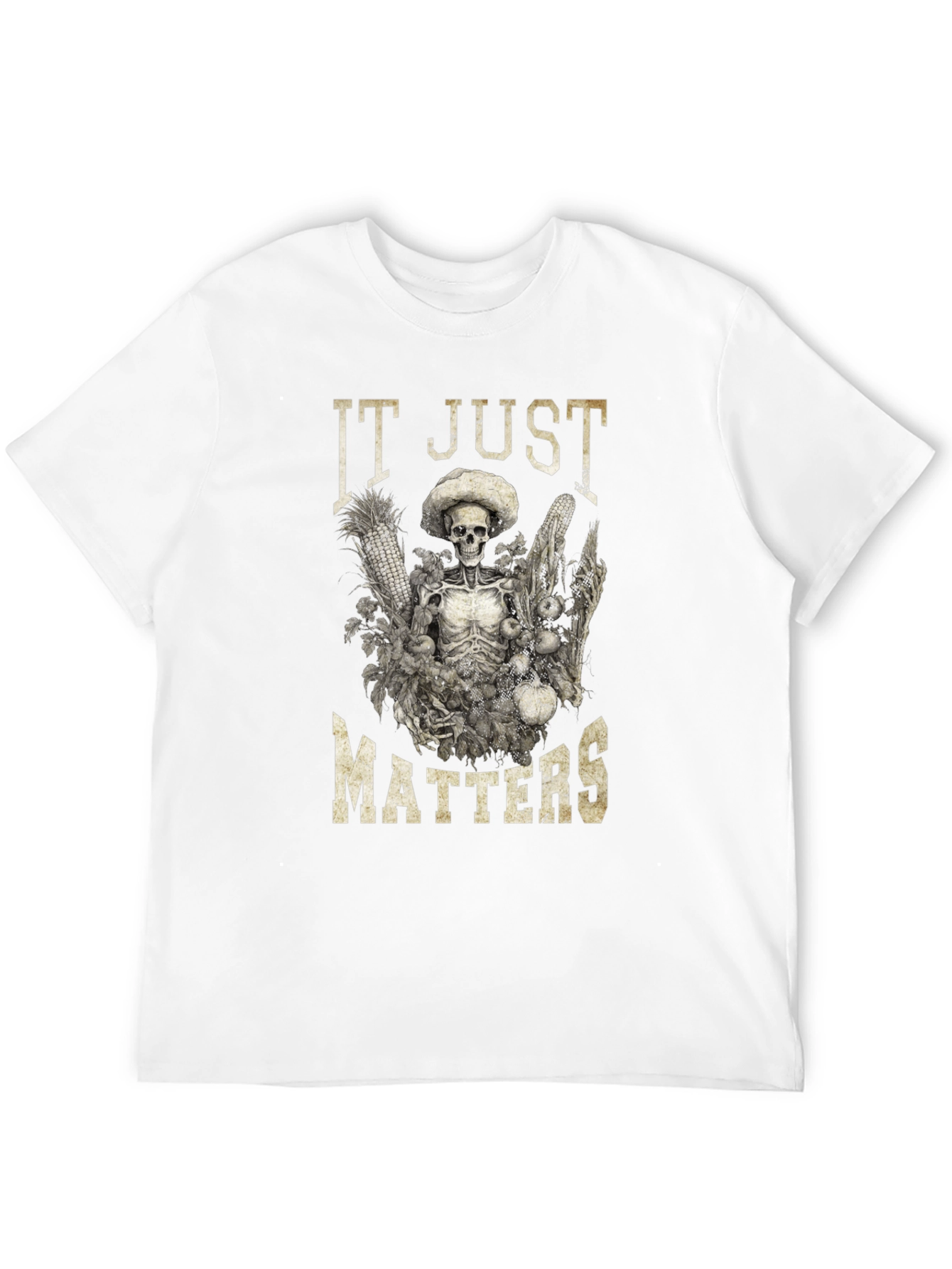 IT JUST MATTERS Skeleton Graphic T-Shirt