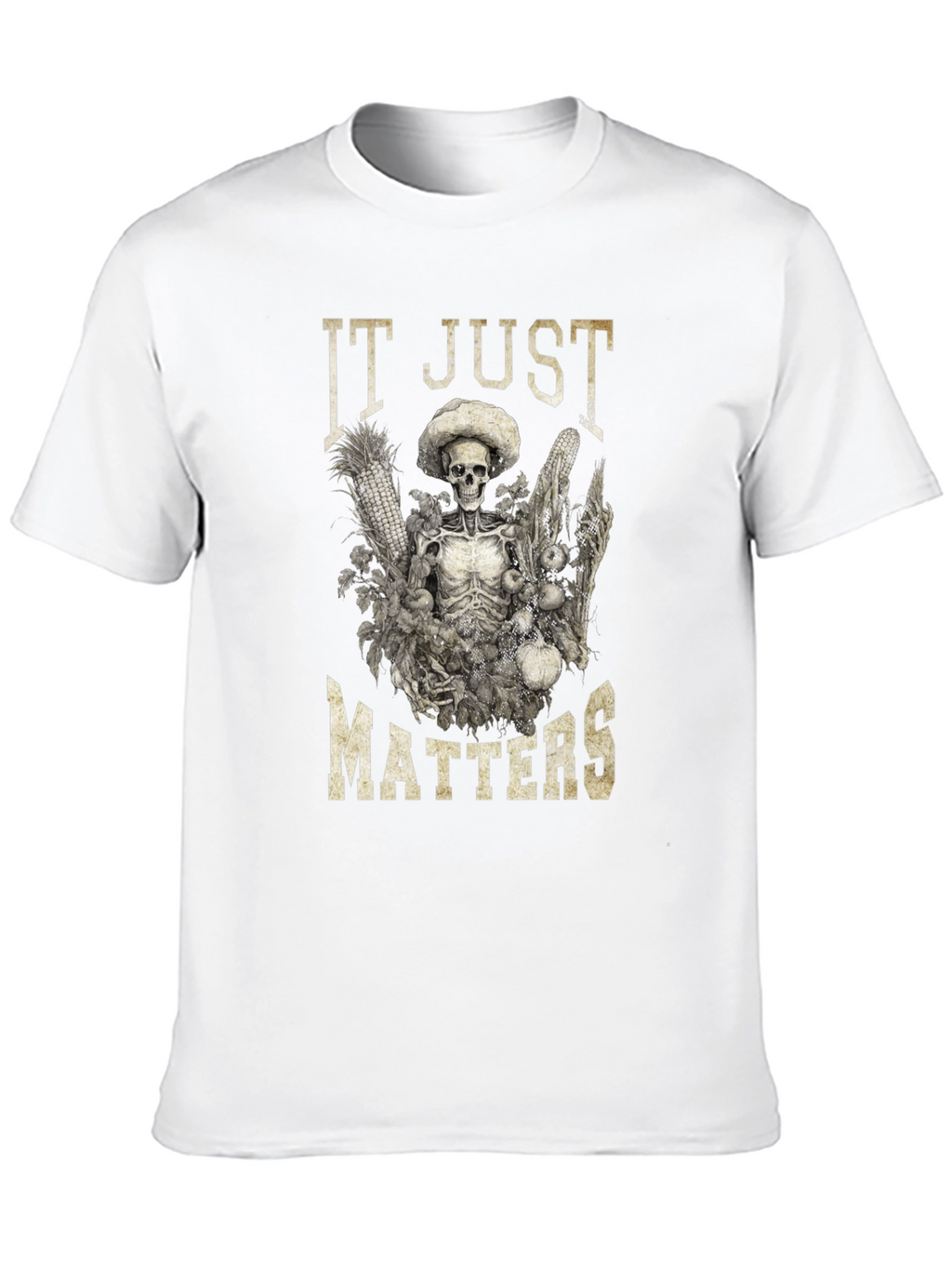 IT JUST MATTERS Skeleton Graphic T-Shirt