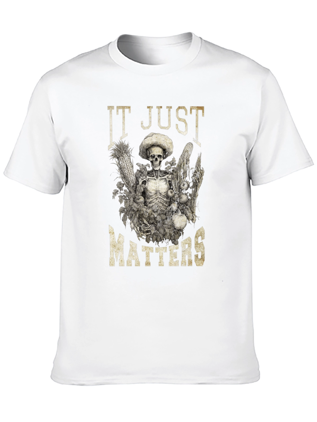 IT JUST MATTERS Skeleton Graphic T-Shirt