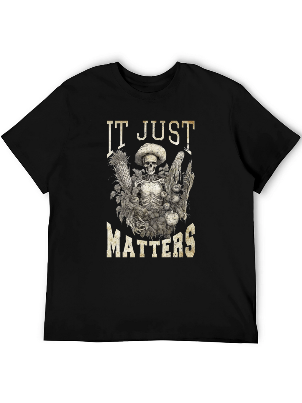 IT JUST MATTERS Skeleton Graphic T-Shirt