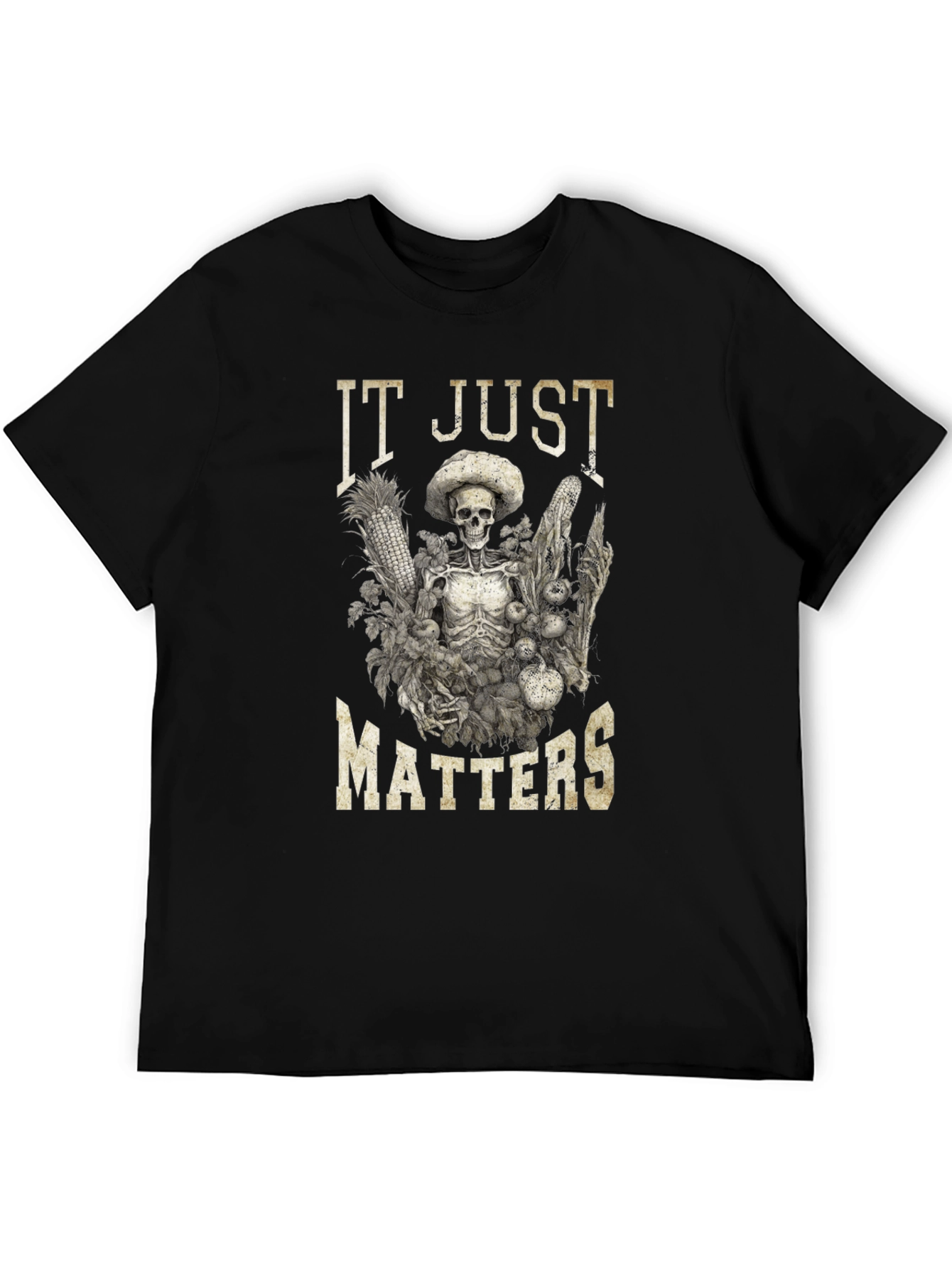 IT JUST MATTERS Skeleton Graphic T-Shirt
