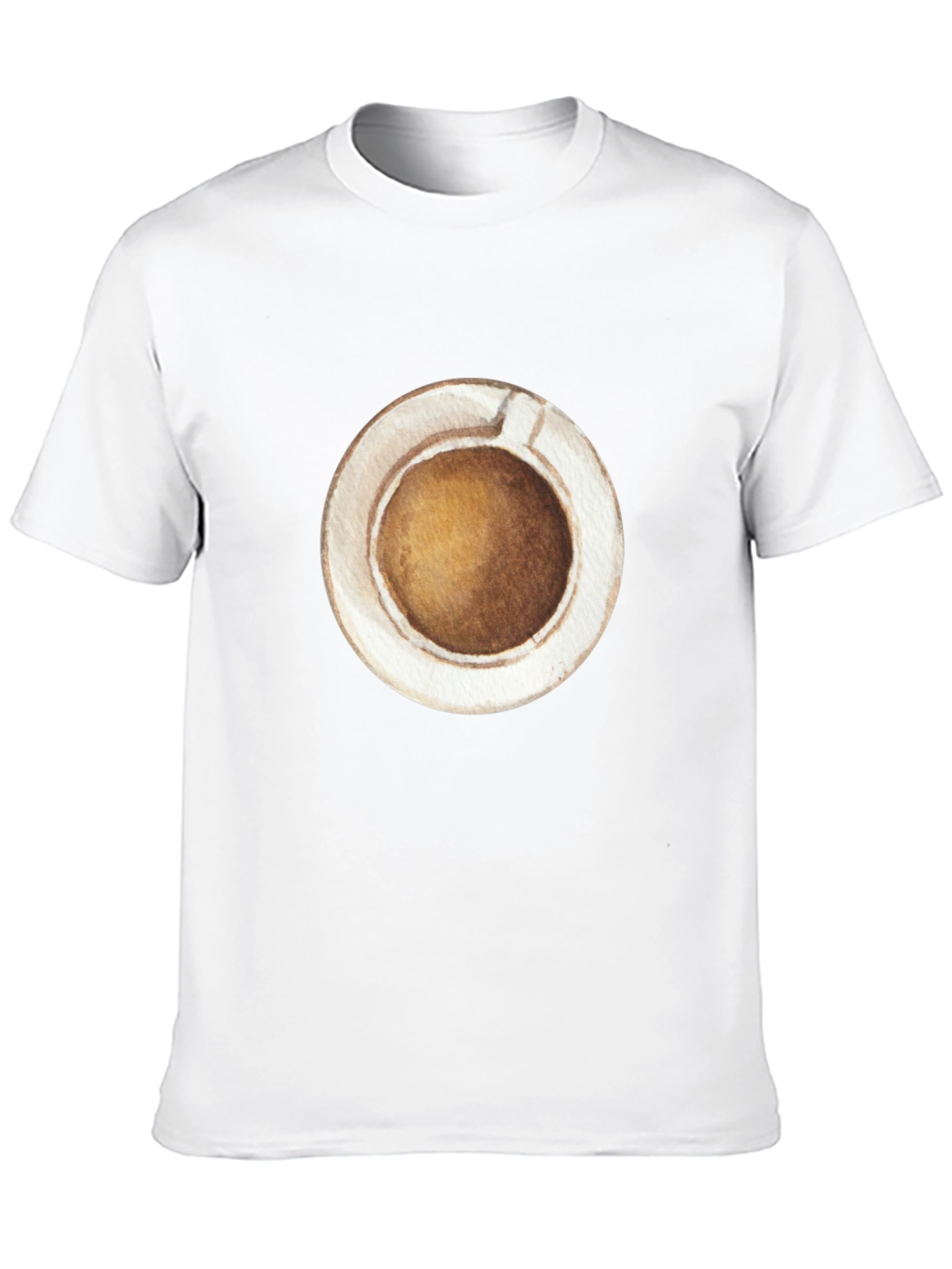 Coffee Cup Graphic Tee - Casual Black T-Shirt