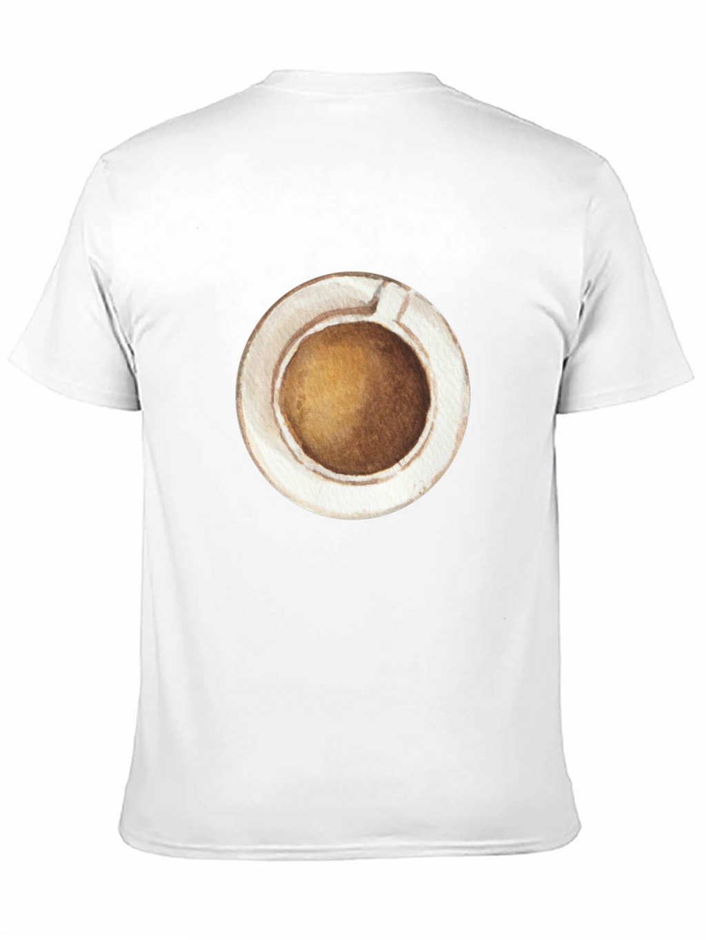 Coffee Cup Graphic Tee - Casual Black T-Shirt
