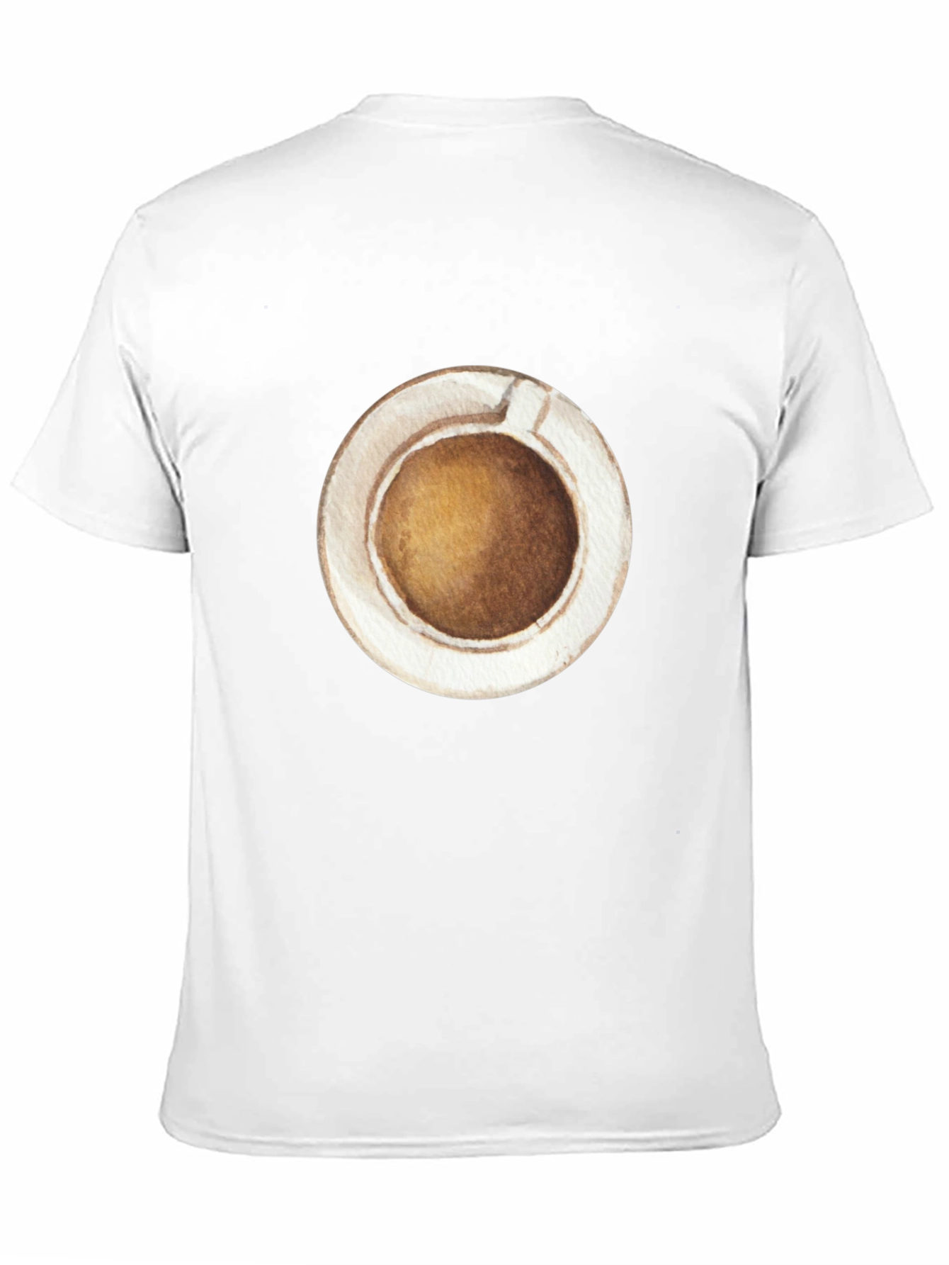 Coffee Cup Graphic Tee - Casual Black T-Shirt