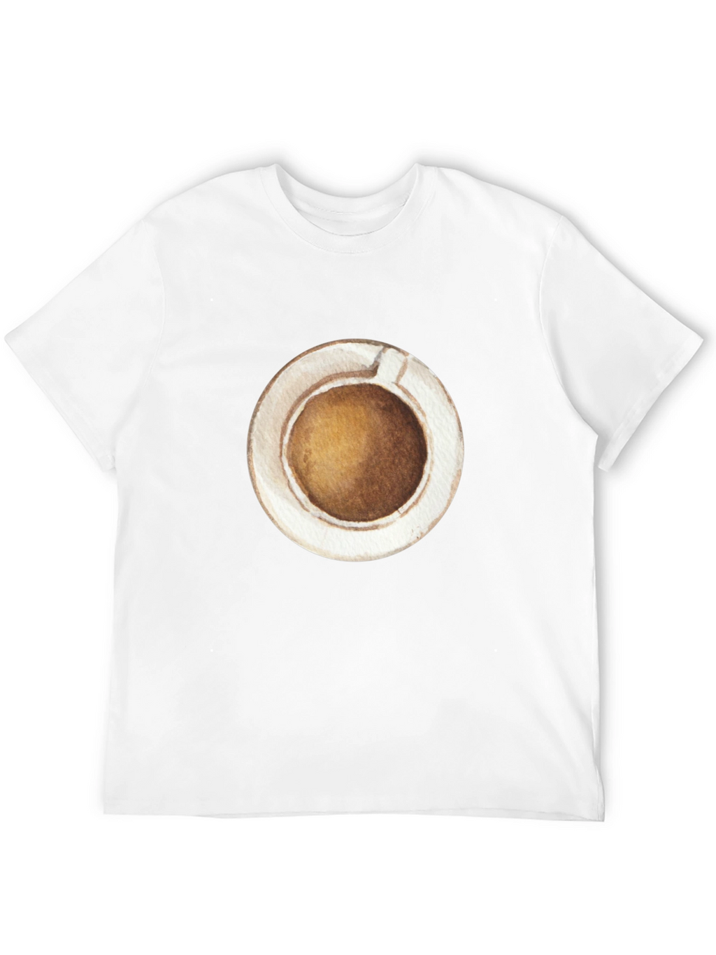Coffee Cup Graphic Tee - Casual Black T-Shirt