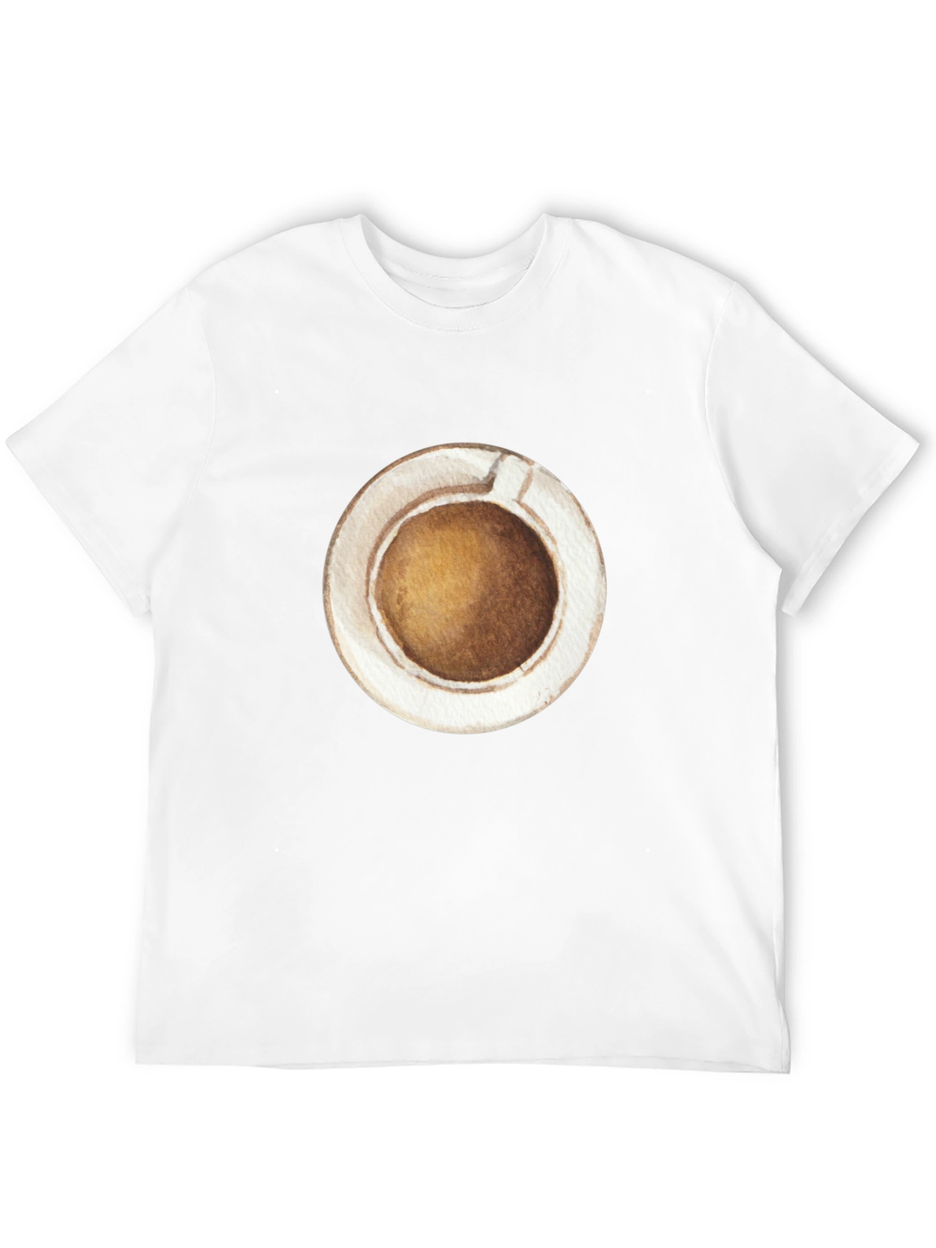 Coffee Cup Graphic Tee - Casual Black T-Shirt