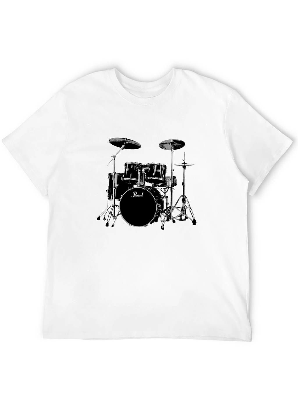 Drum Set Graphic Tee - Musicians Style!