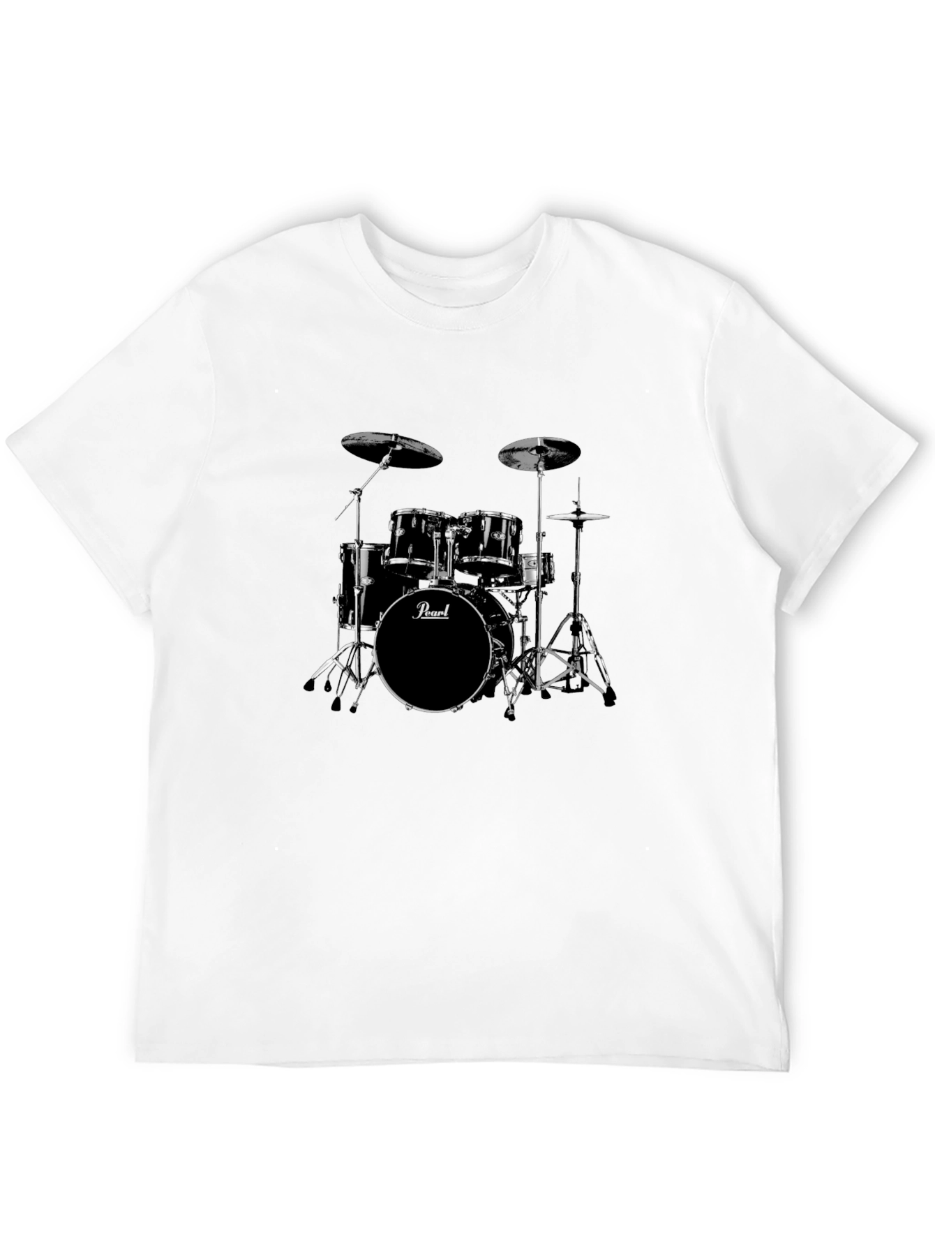 Drum Set Graphic Tee - Musicians Style!