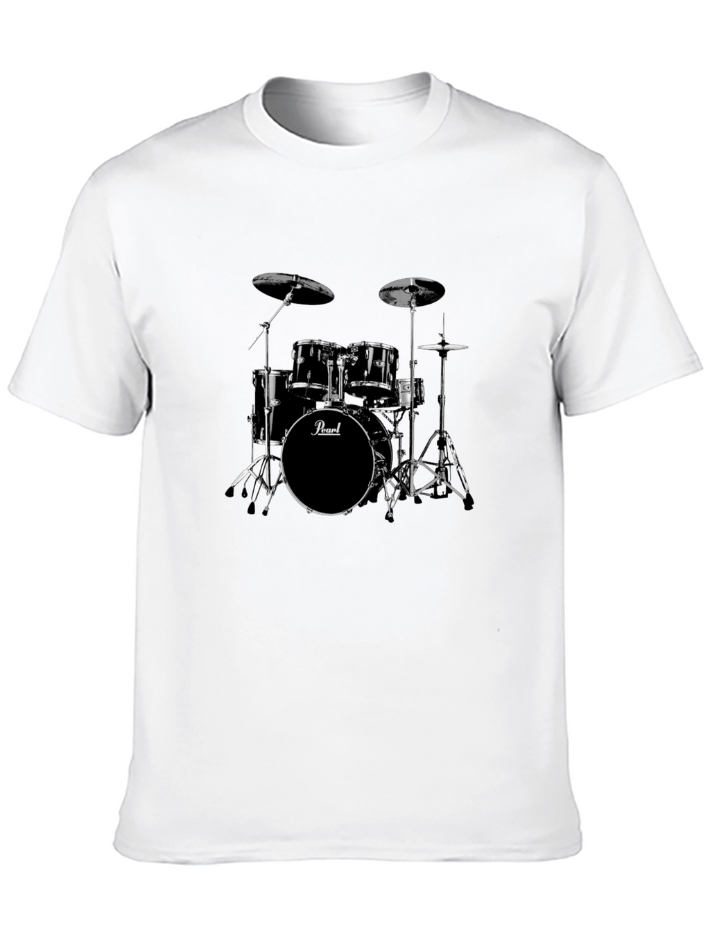 Drum Set Graphic Tee - Musicians Style!