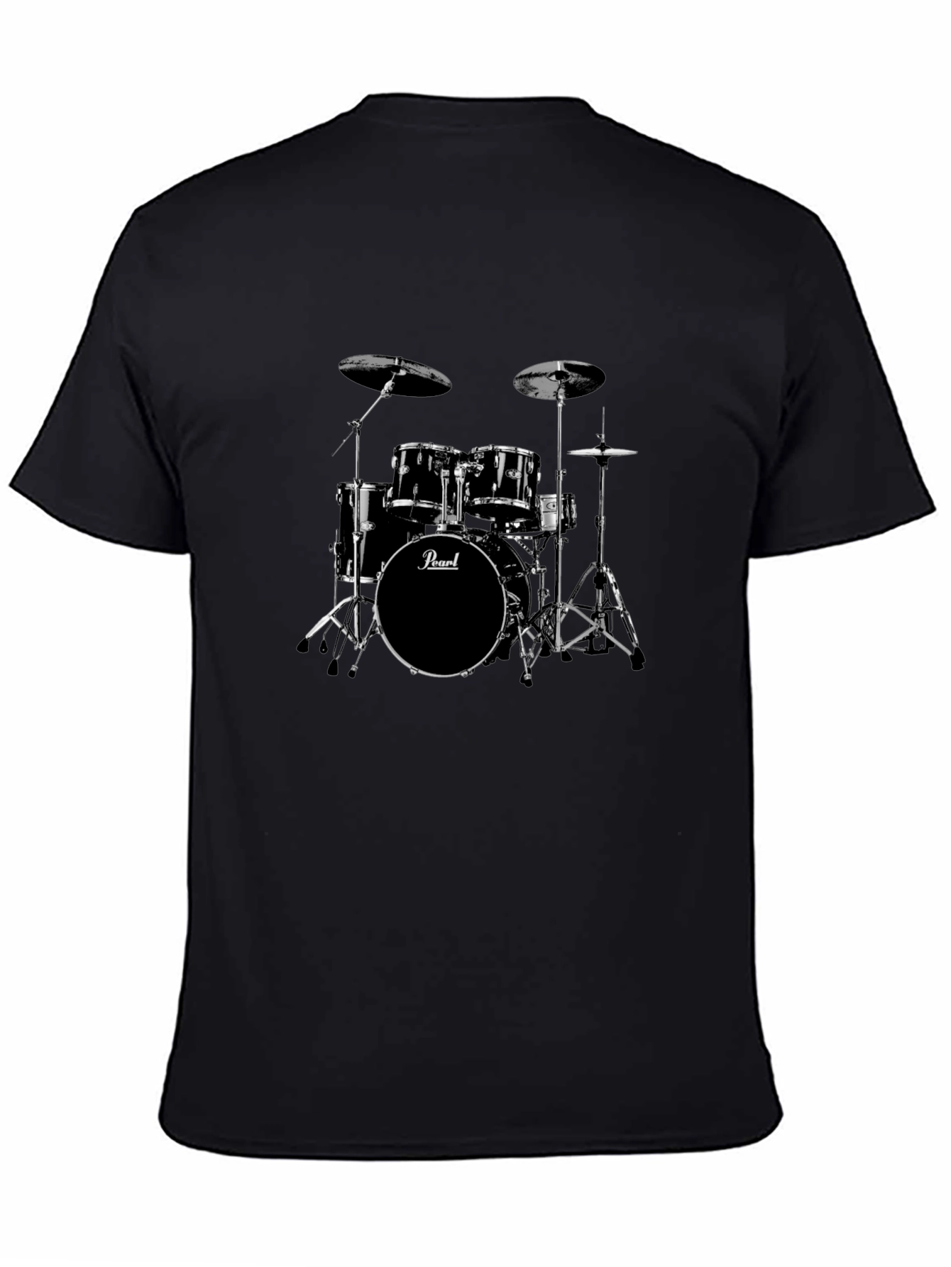 Drum Set Graphic Tee - Musicians Style!